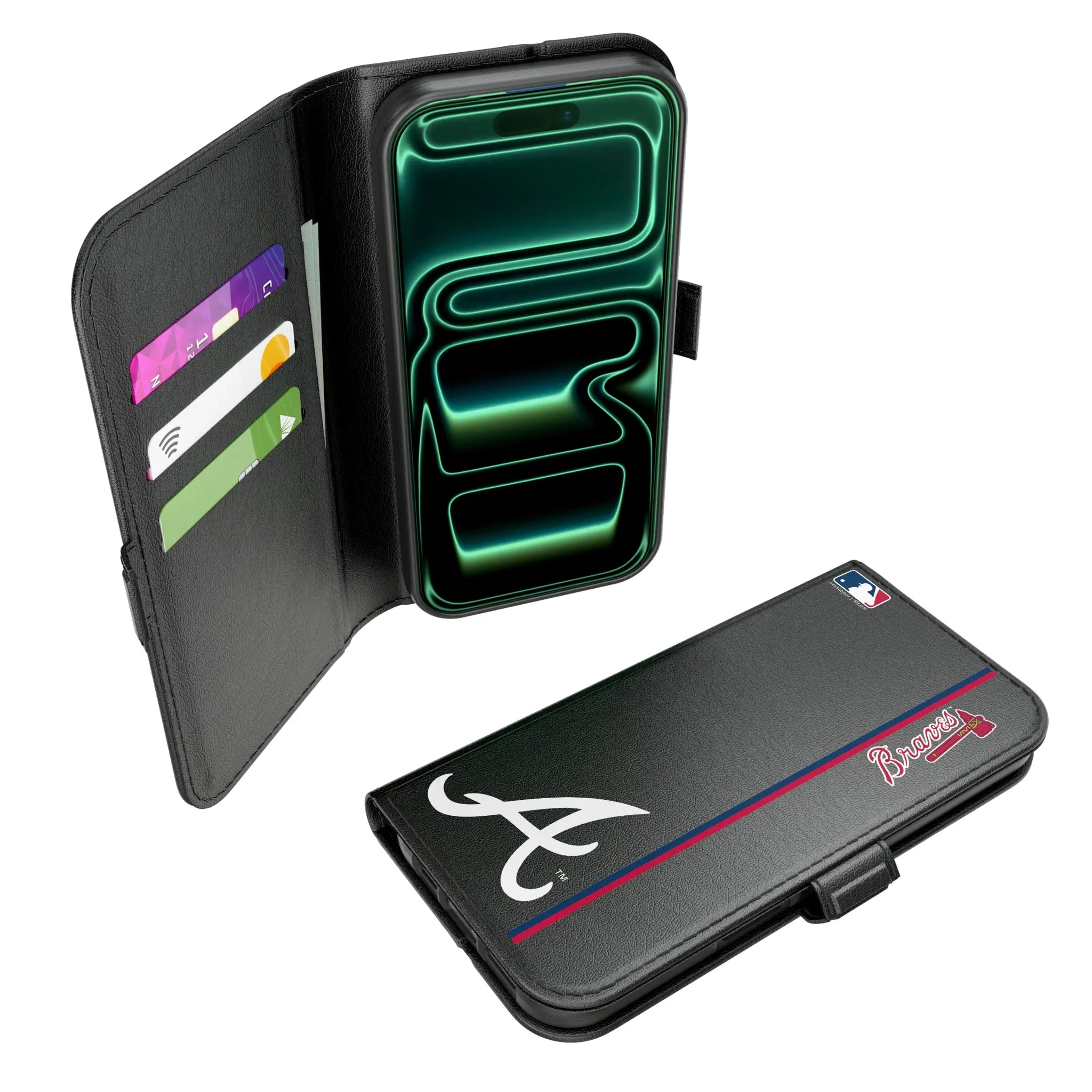 Atlanta Braves Sidebar iPhone Folio Phone Case for Apple iPhone#Device_iPhone 17