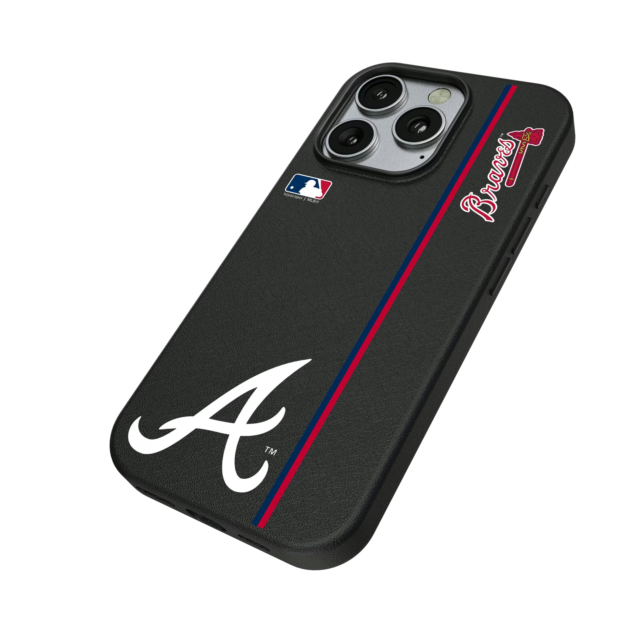 Atlanta Braves Sidebar iPhone MagSafe Compatible Phone Case for Apple iPhone - Isometric View