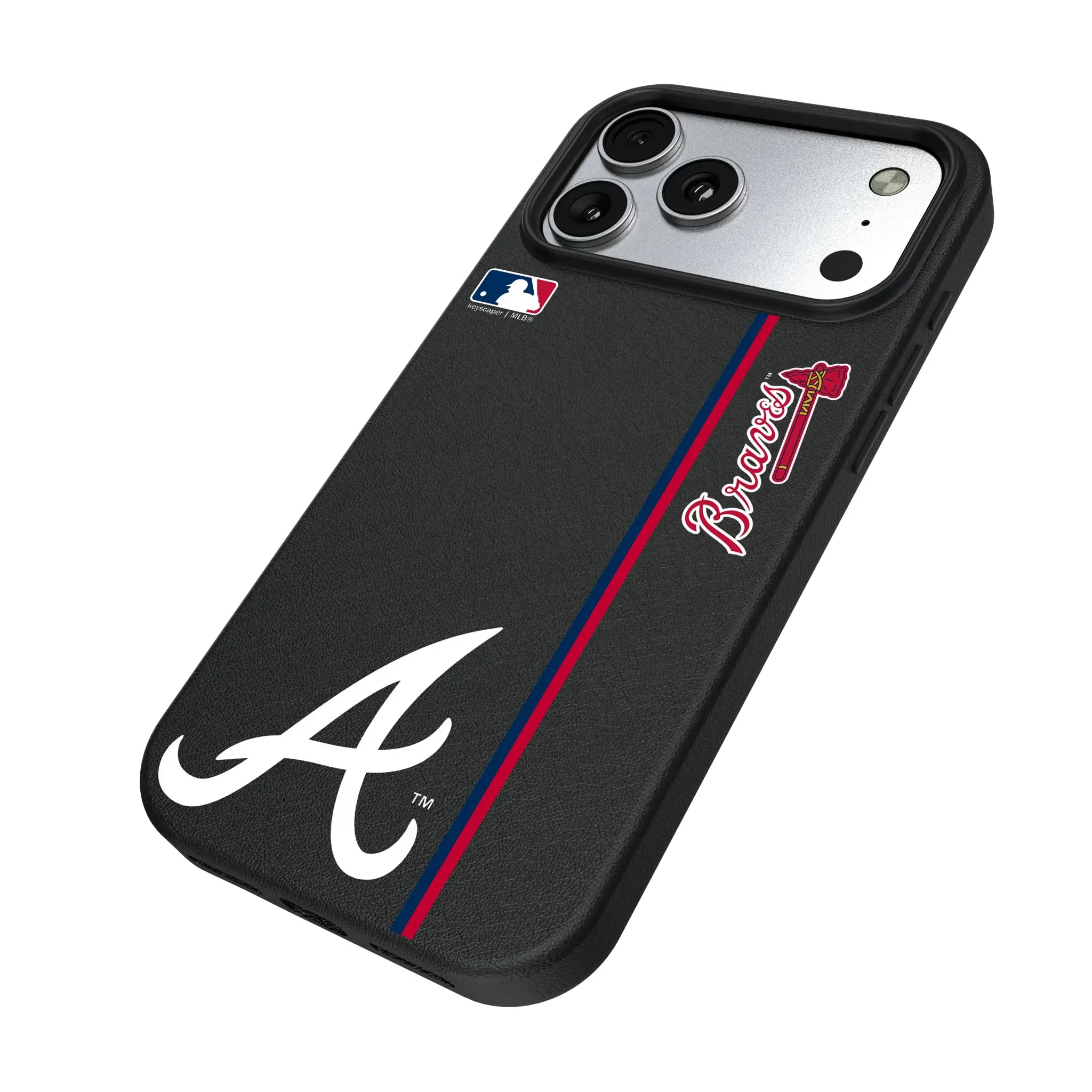 Atlanta Braves Sidebar iPhone MagSafe Compatible Phone Case for Apple iPhone - Isometric View#Device_iPhone 17 Pro Max