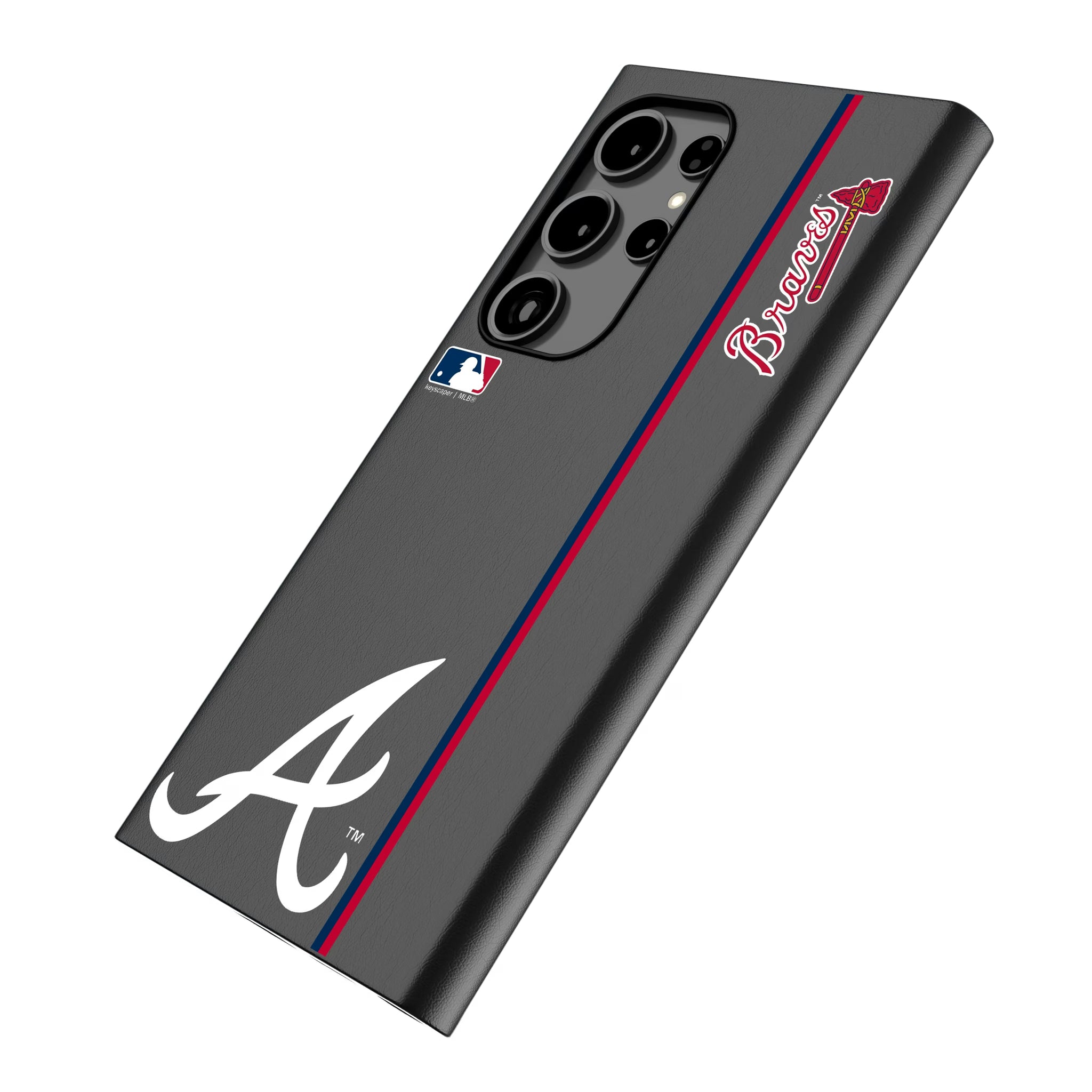Atlanta Braves Sidebar Galaxy MagSafe Compatible Phone Case for Samsung Galaxy - Isometric View