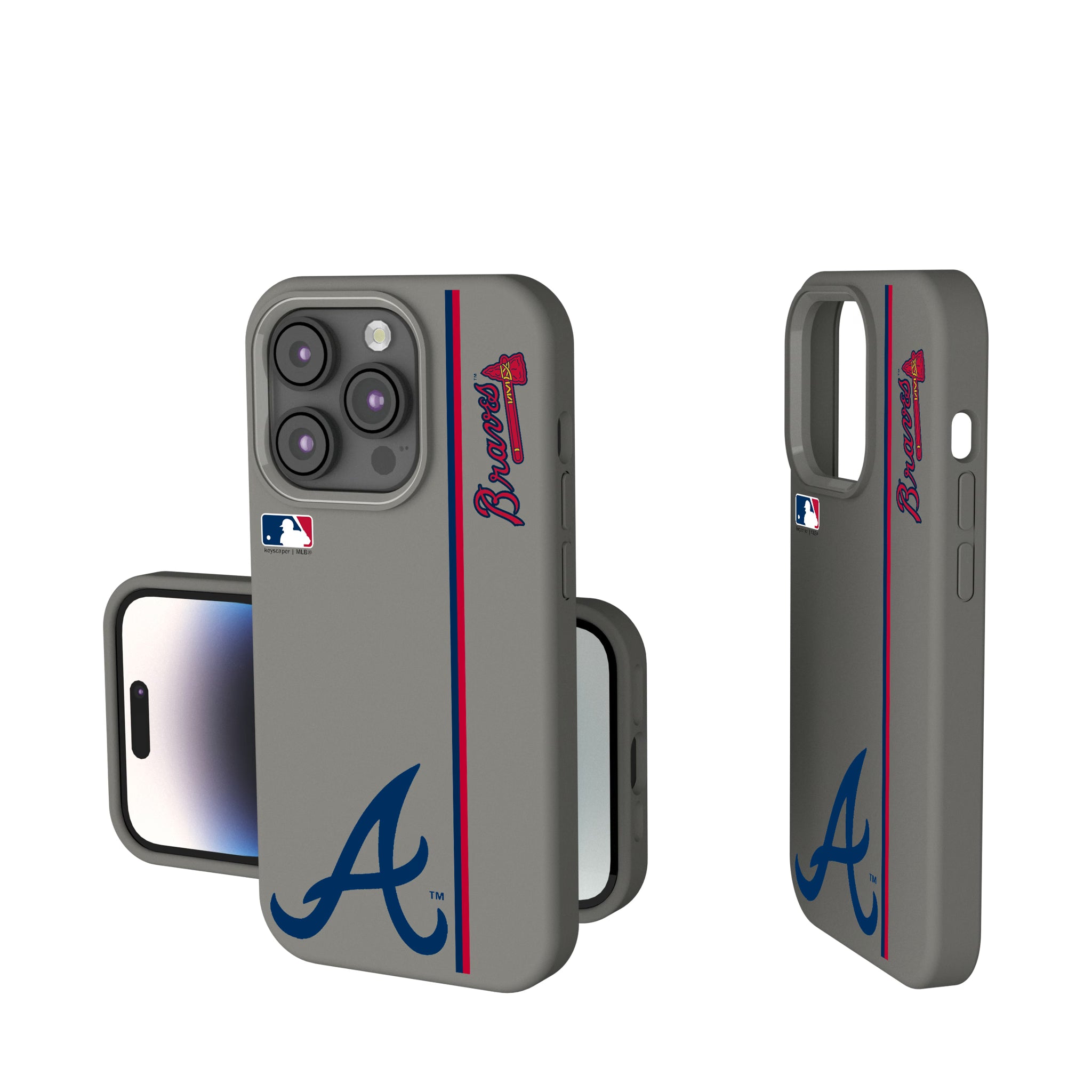 Atlanta Braves Sidebar iPhone Soft Touch Phone Case for Apple iPhone