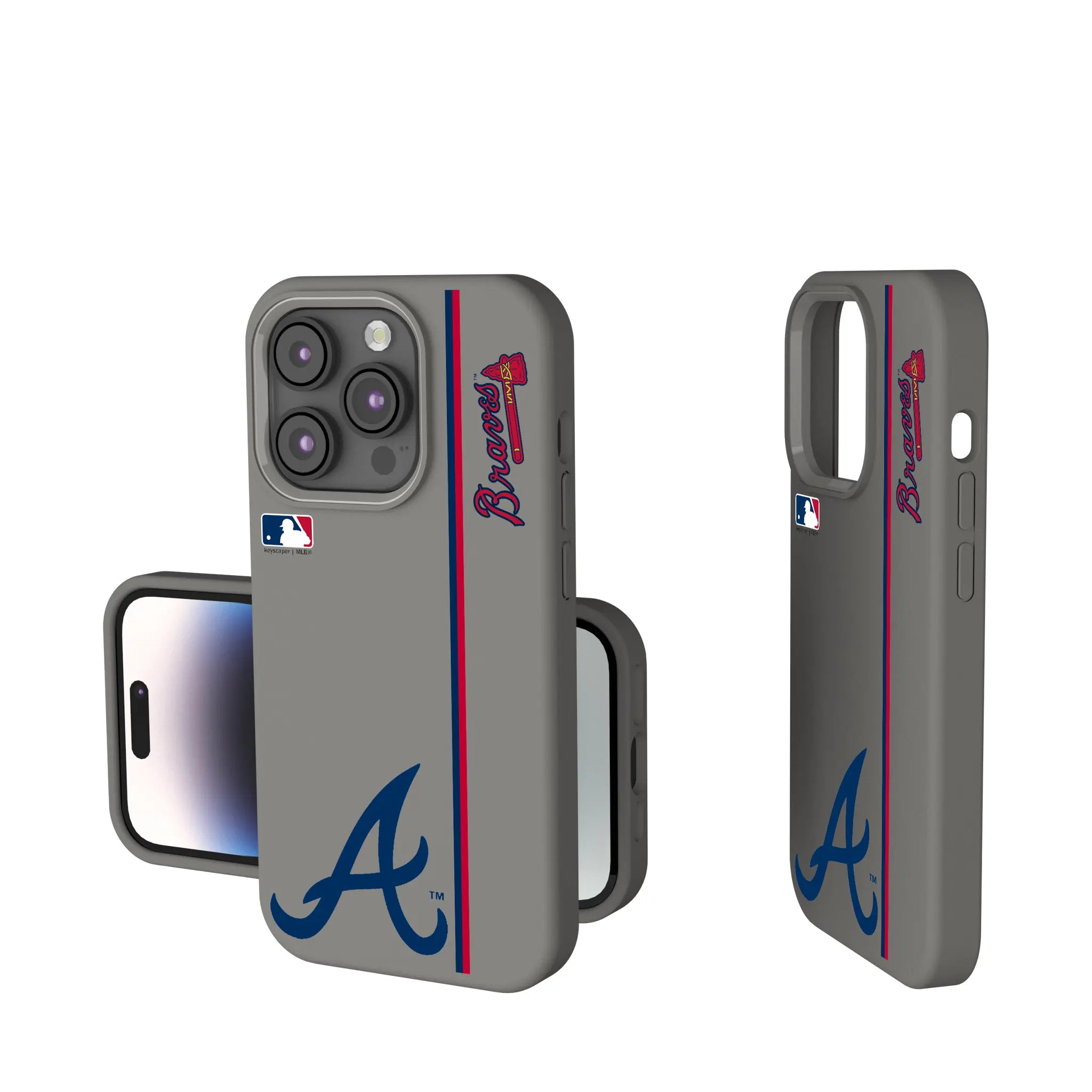 Atlanta Braves Sidebar iPhone Soft Touch Phone Case for Apple iPhone