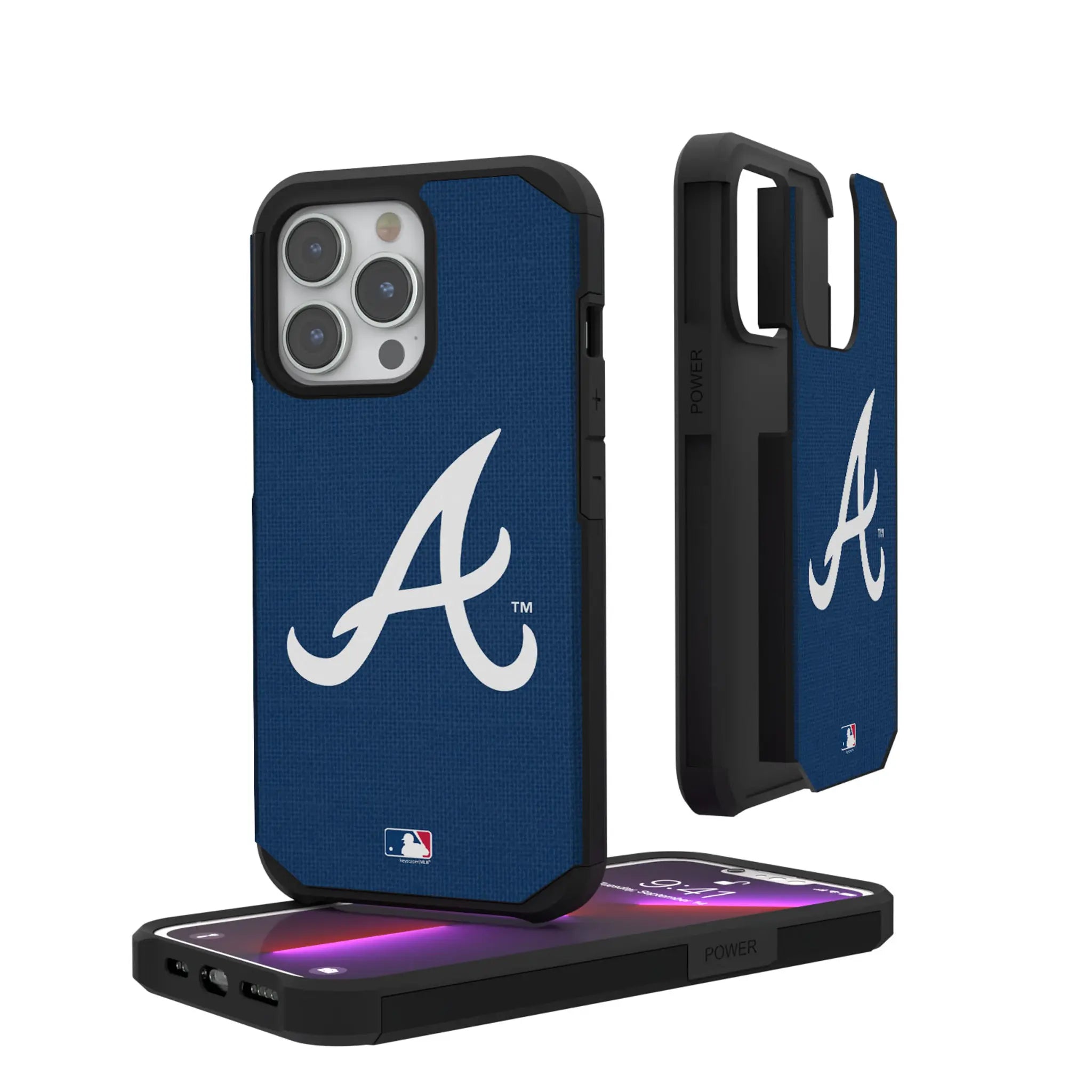 Atlanta Braves Solid iPhone Rugged Phone Case for Apple iPhone