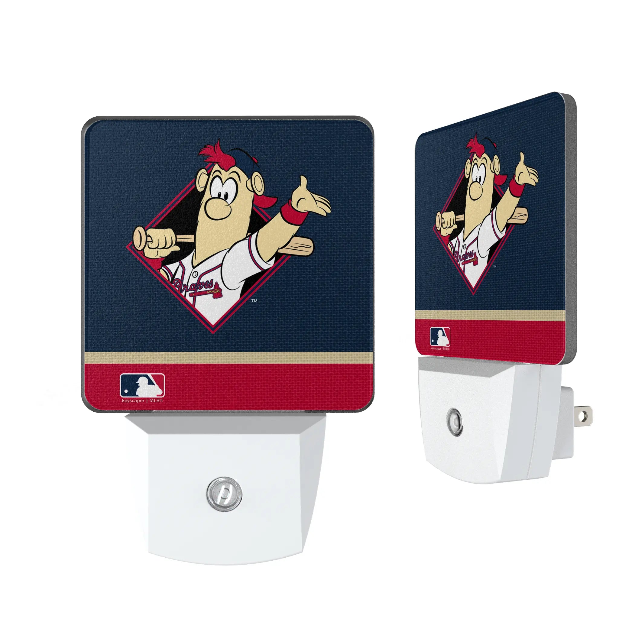 Atlanta Braves Stripe Night Light 2-Pack