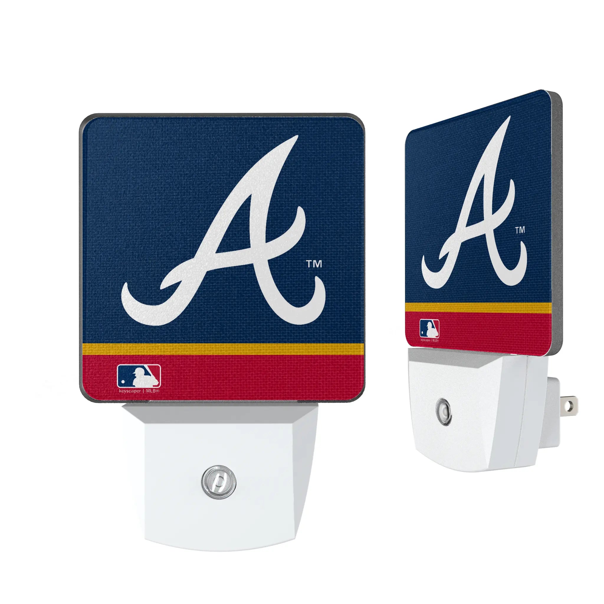Atlanta Braves Stripe Night Light 2-Pack