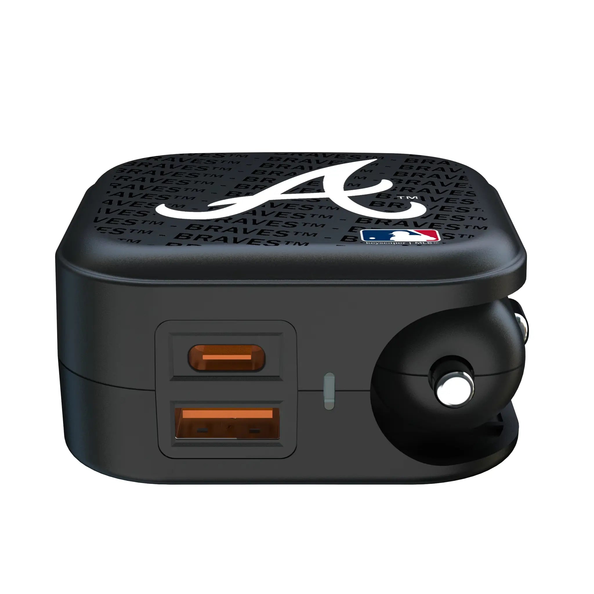 Atlanta Braves Text Backdrop 2 in 1 USB A/C Charger