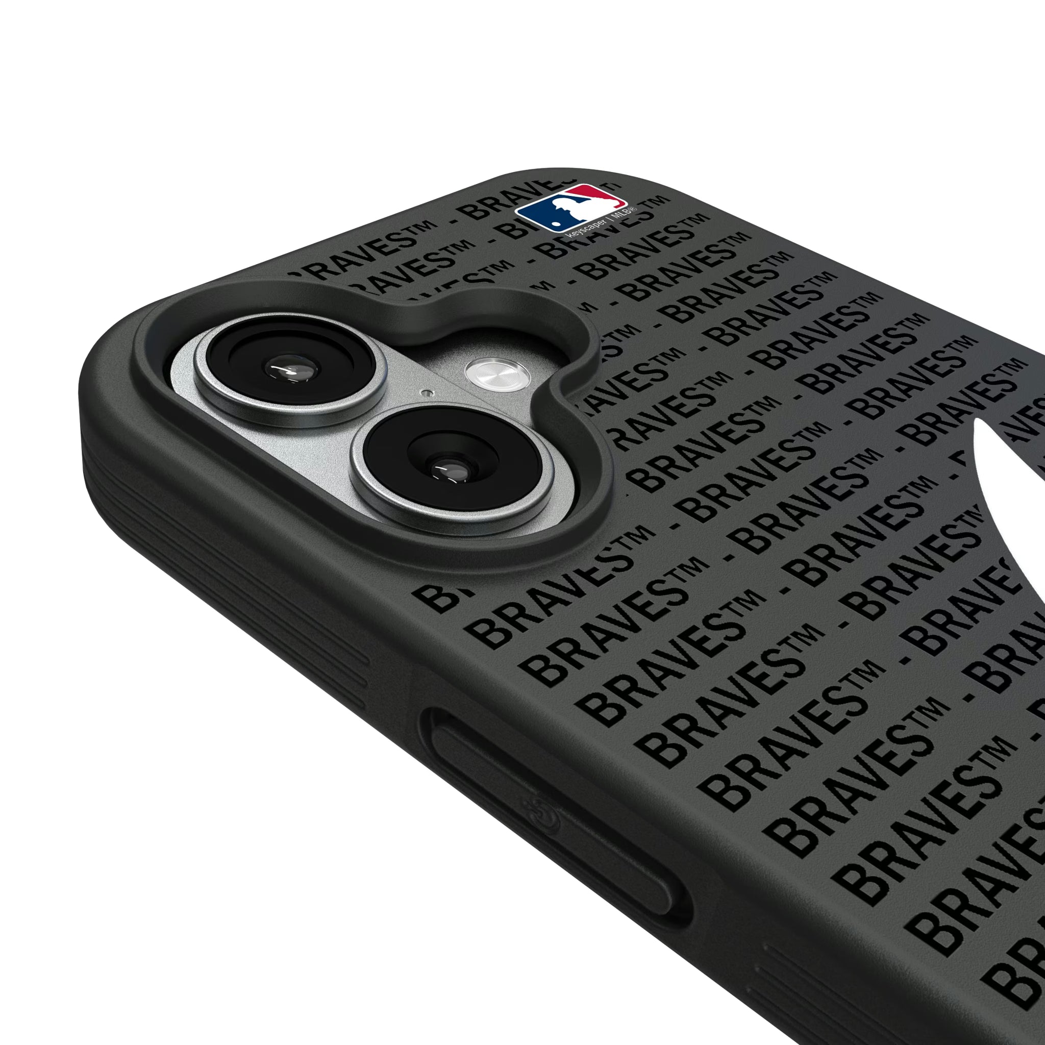 Atlanta Braves Text Backdrop iPhone Bump Phone Case for Apple iPhone - Detail#Device_iPhone 17