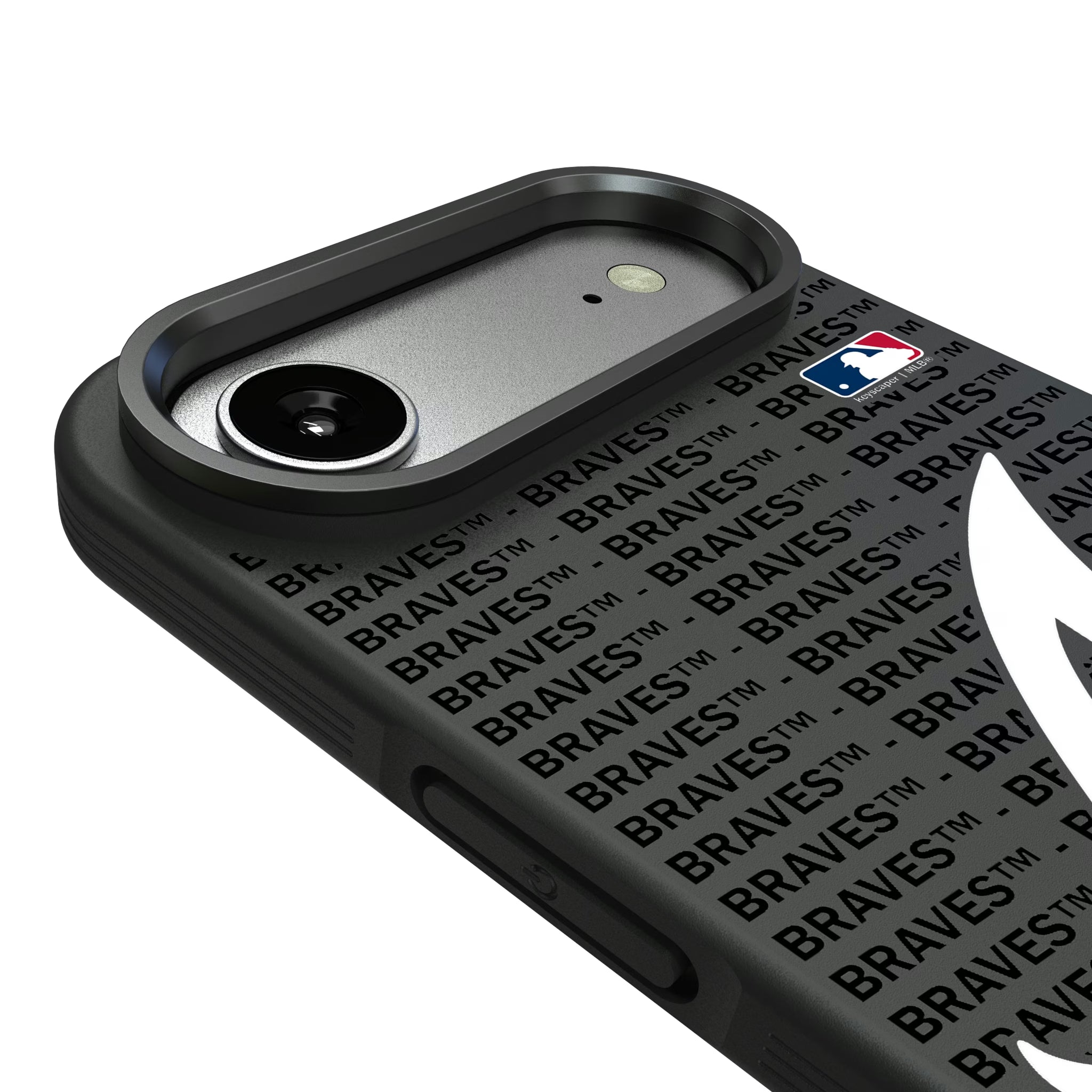 Atlanta Braves Text Backdrop iPhone Bump Phone Case for Apple iPhone - Detail#Device_iPhone Air