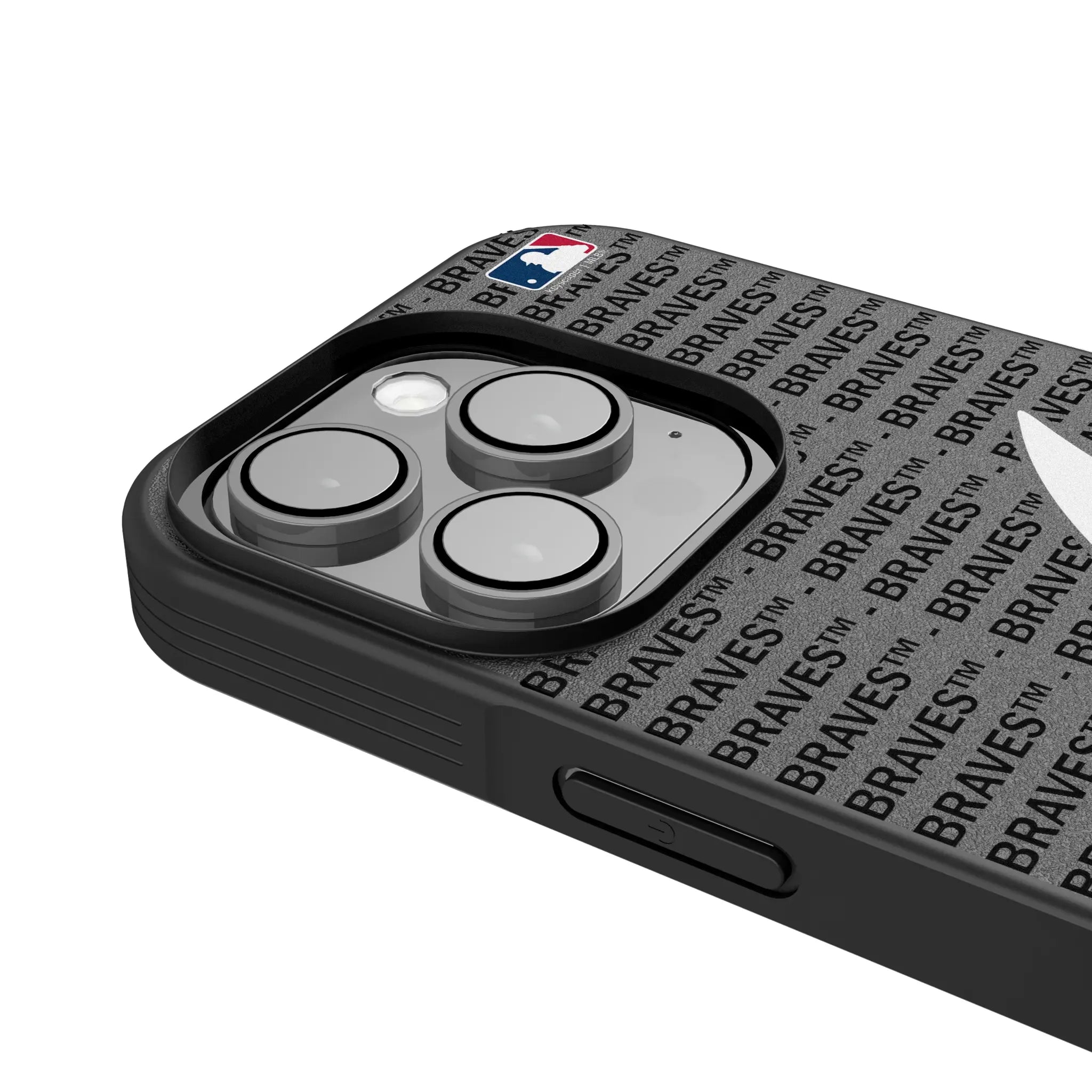 Atlanta Braves Text Backdrop iPhone Bump Phone Case for Apple iPhone - Detail