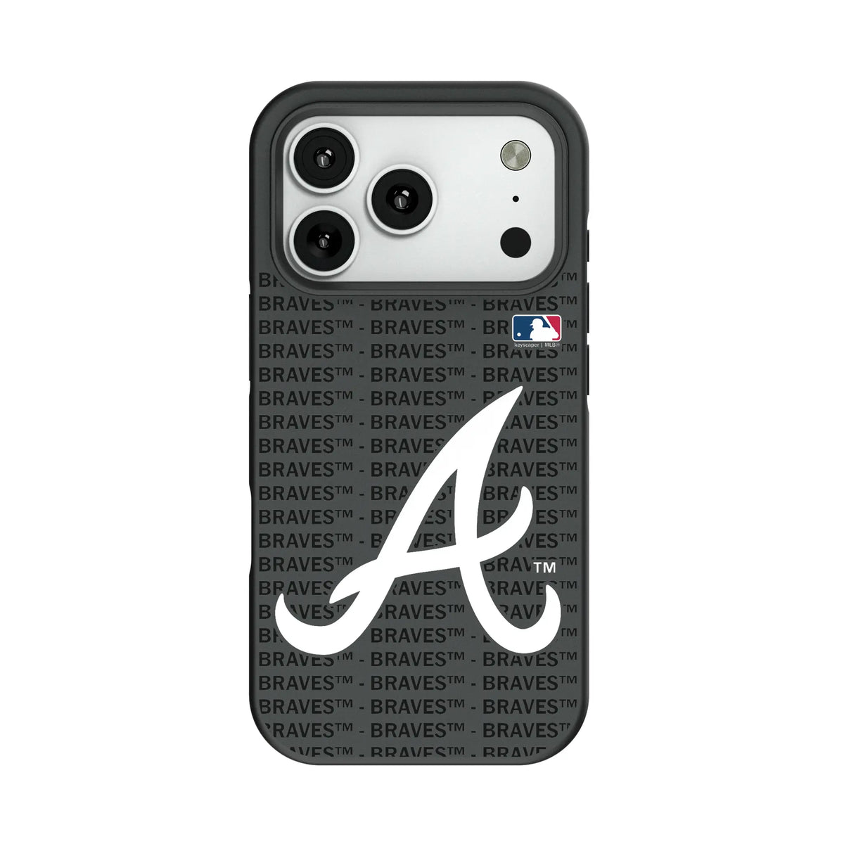 Atlanta Braves Text Backdrop Bump Phone Case for Apple iPhone