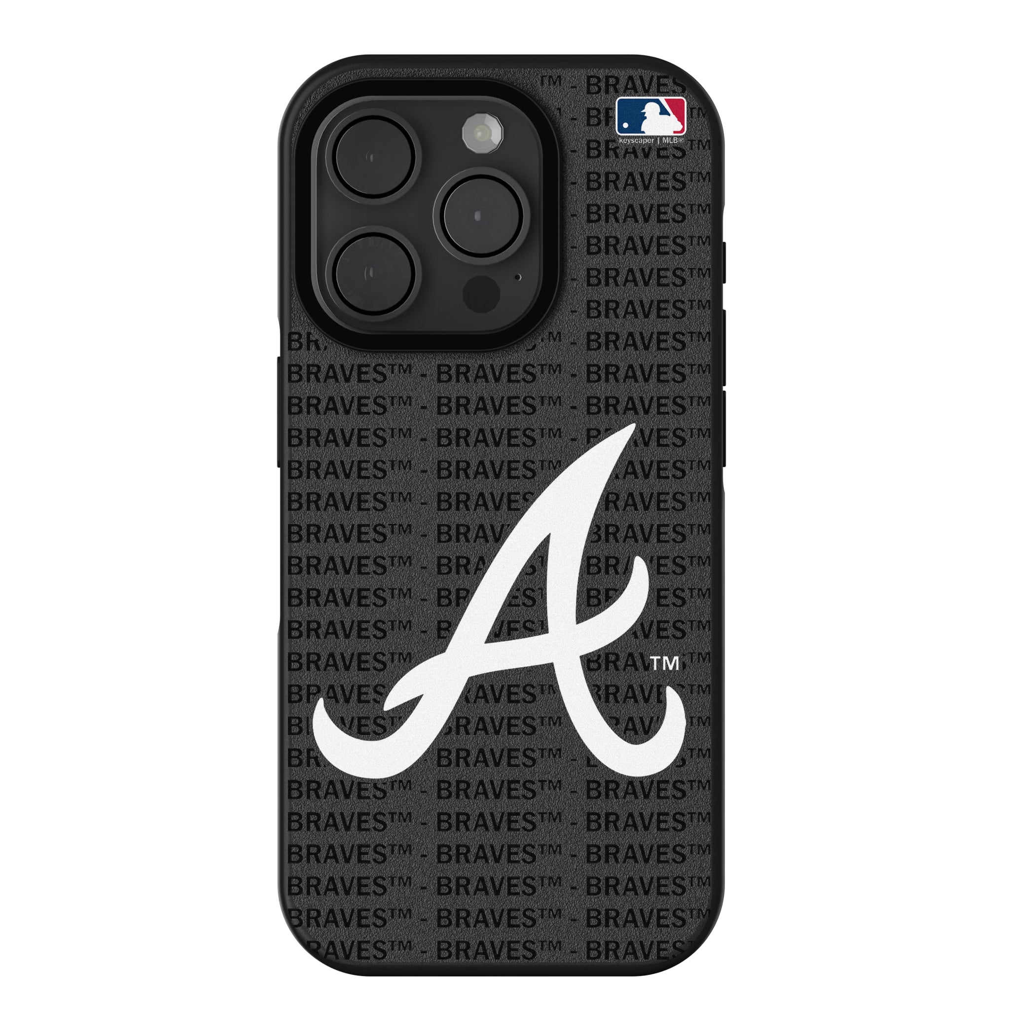 Atlanta Braves Text Backdrop iPhone Bump Phone Case for Apple iPhone