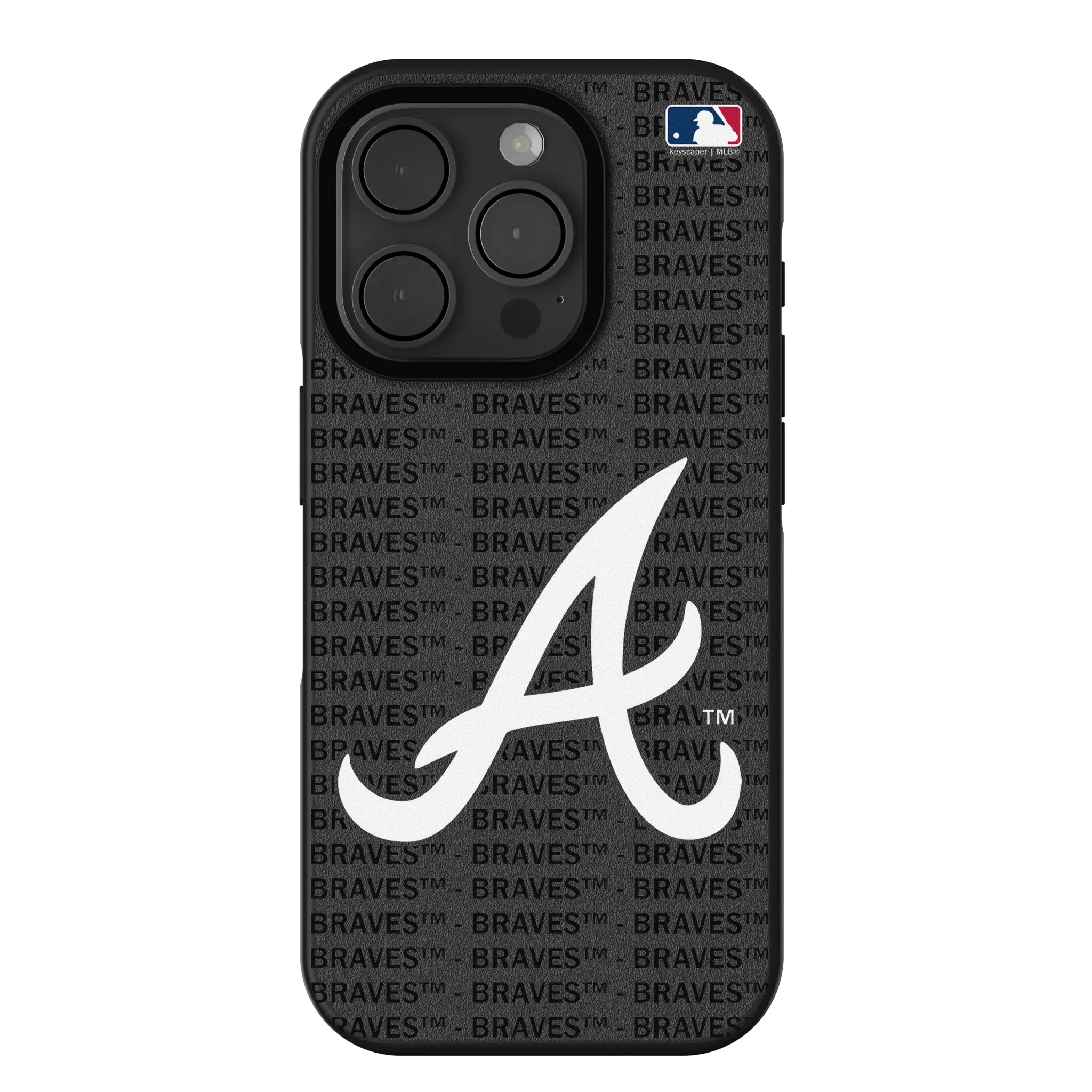 Atlanta Braves Text Backdrop iPhone Bump Phone Case for Apple iPhone