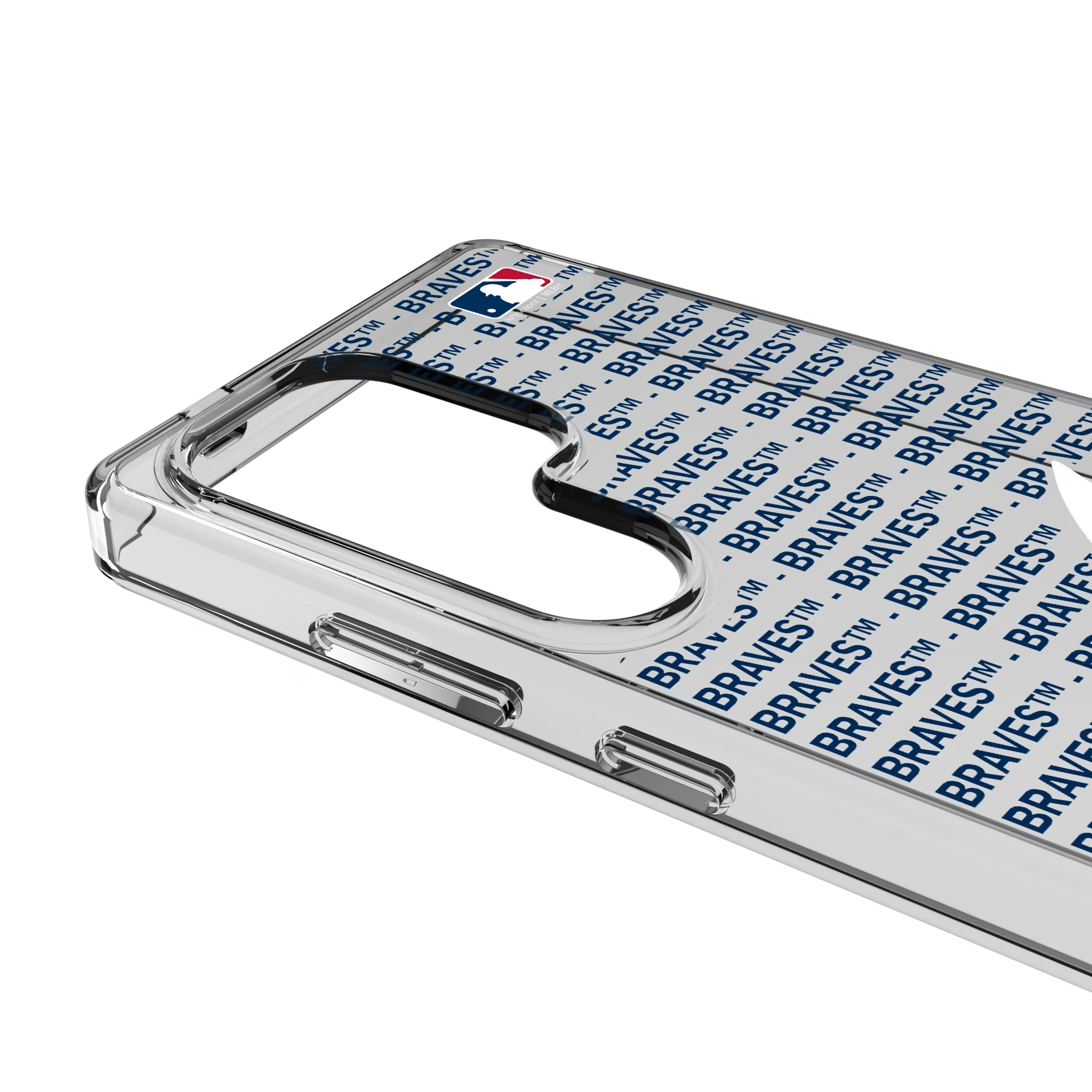 Atlanta Braves Text Backdrop Galaxy Clear Phone Case for Samsung Galaxy - Detail