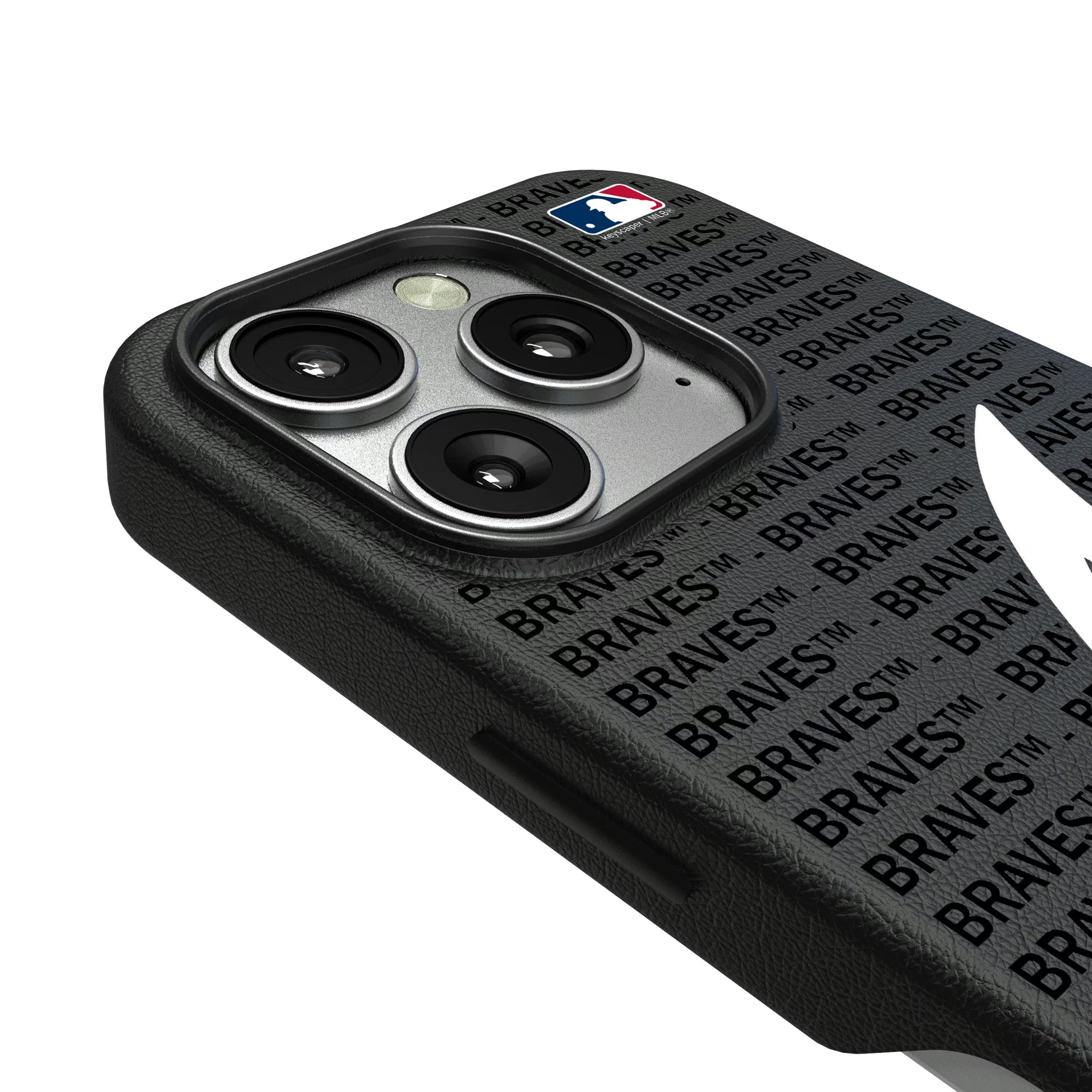 Atlanta Braves Text Backdrop iPhone MagSafe Compatible Phone Case for Apple iPhone - Detail