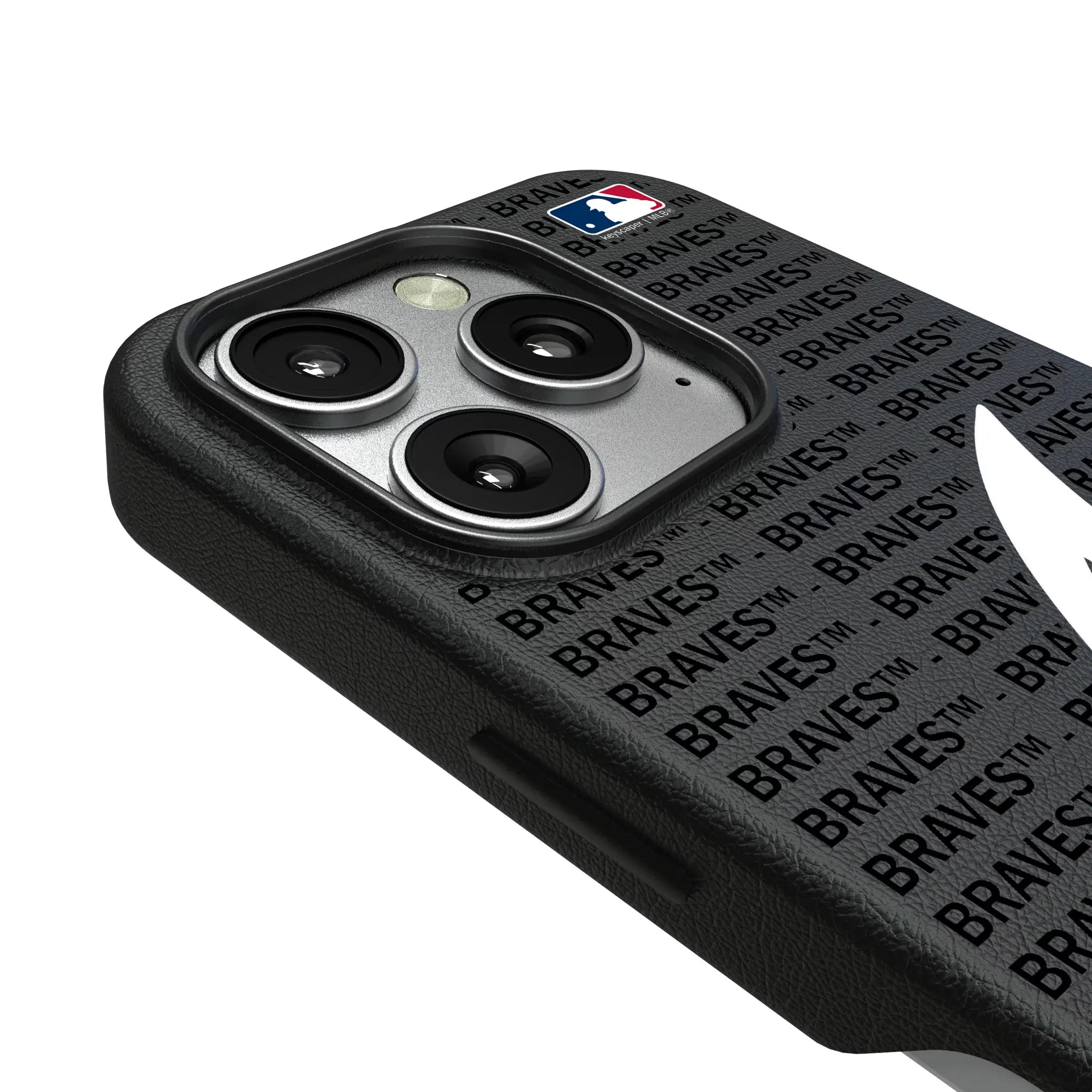 Atlanta Braves Text Backdrop iPhone MagSafe Compatible Phone Case for Apple iPhone - Detail
