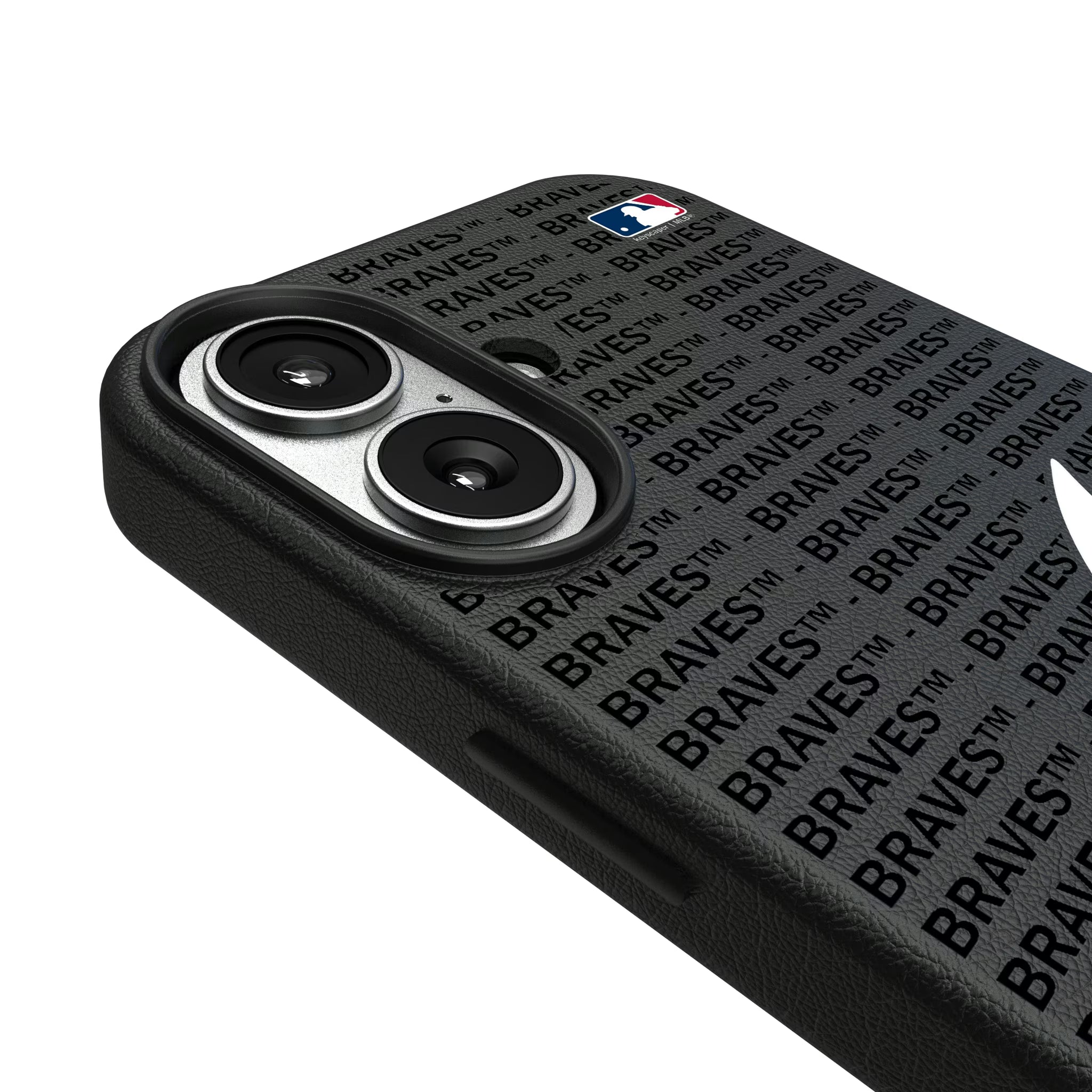 Atlanta Braves Text Backdrop iPhone MagSafe Compatible Phone Case for Apple iPhone - Detail#Device_iPhone 17