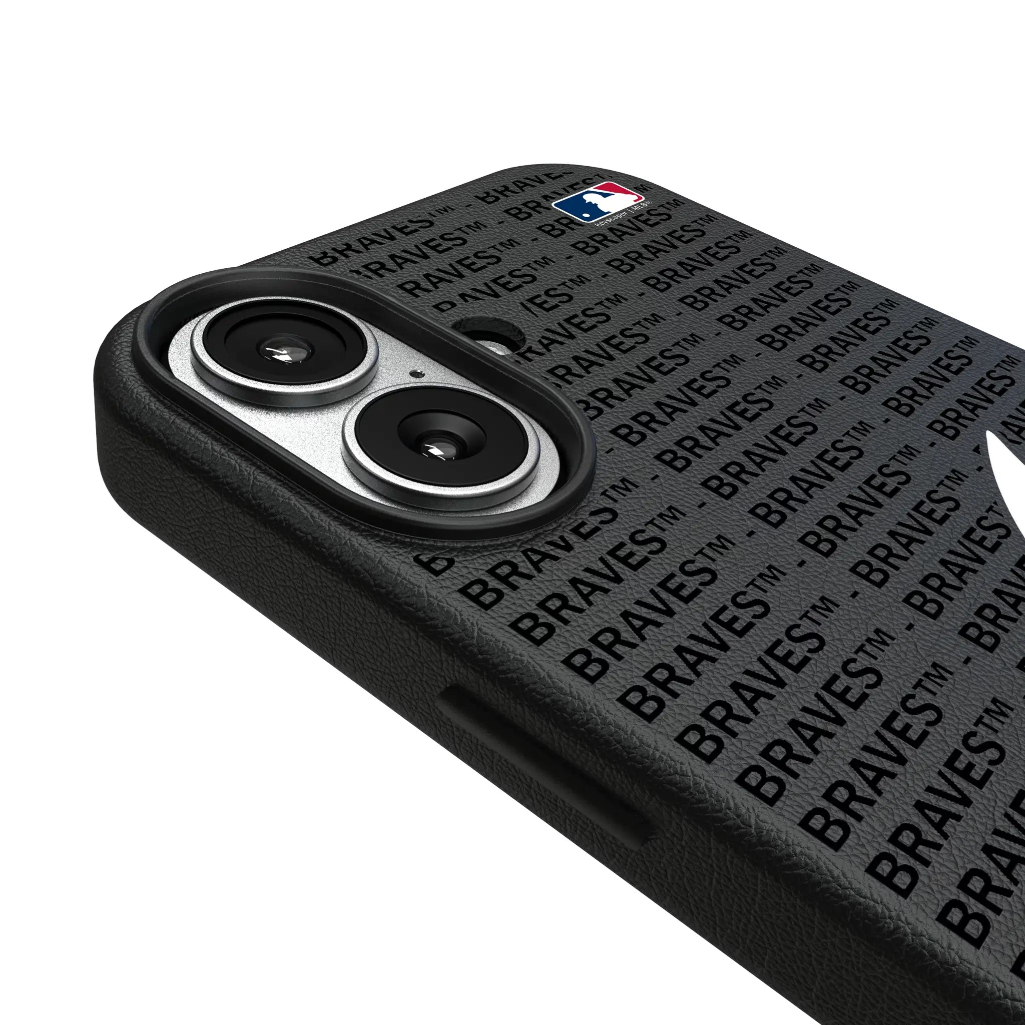 Atlanta Braves Text Backdrop iPhone MagSafe Compatible Phone Case for Apple iPhone - Detail#Device_iPhone 17