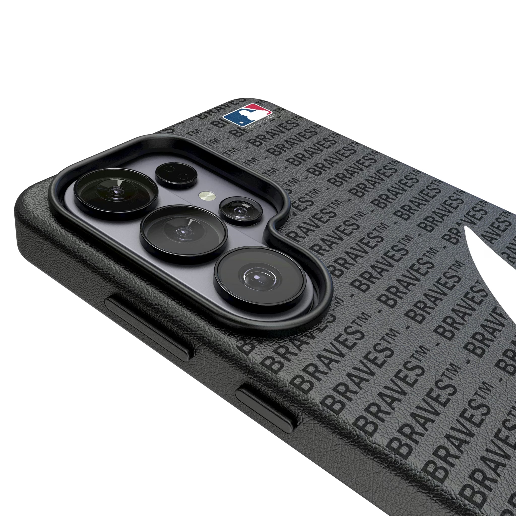 Atlanta Braves Text Backdrop Galaxy MagSafe Compatible Phone Case for Samsung Galaxy - Detail