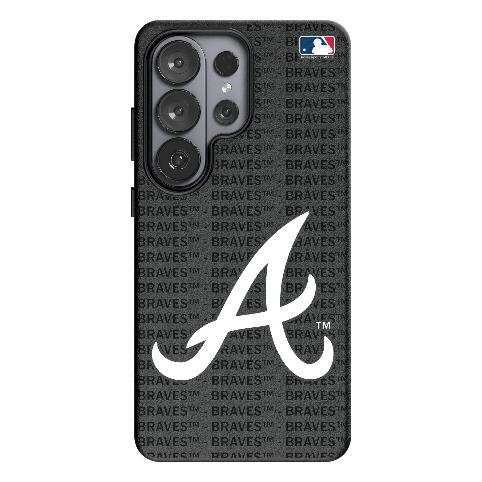 Atlanta Braves Text Backdrop Galaxy MagSafe Compatible Phone Case for Samsung Galaxy