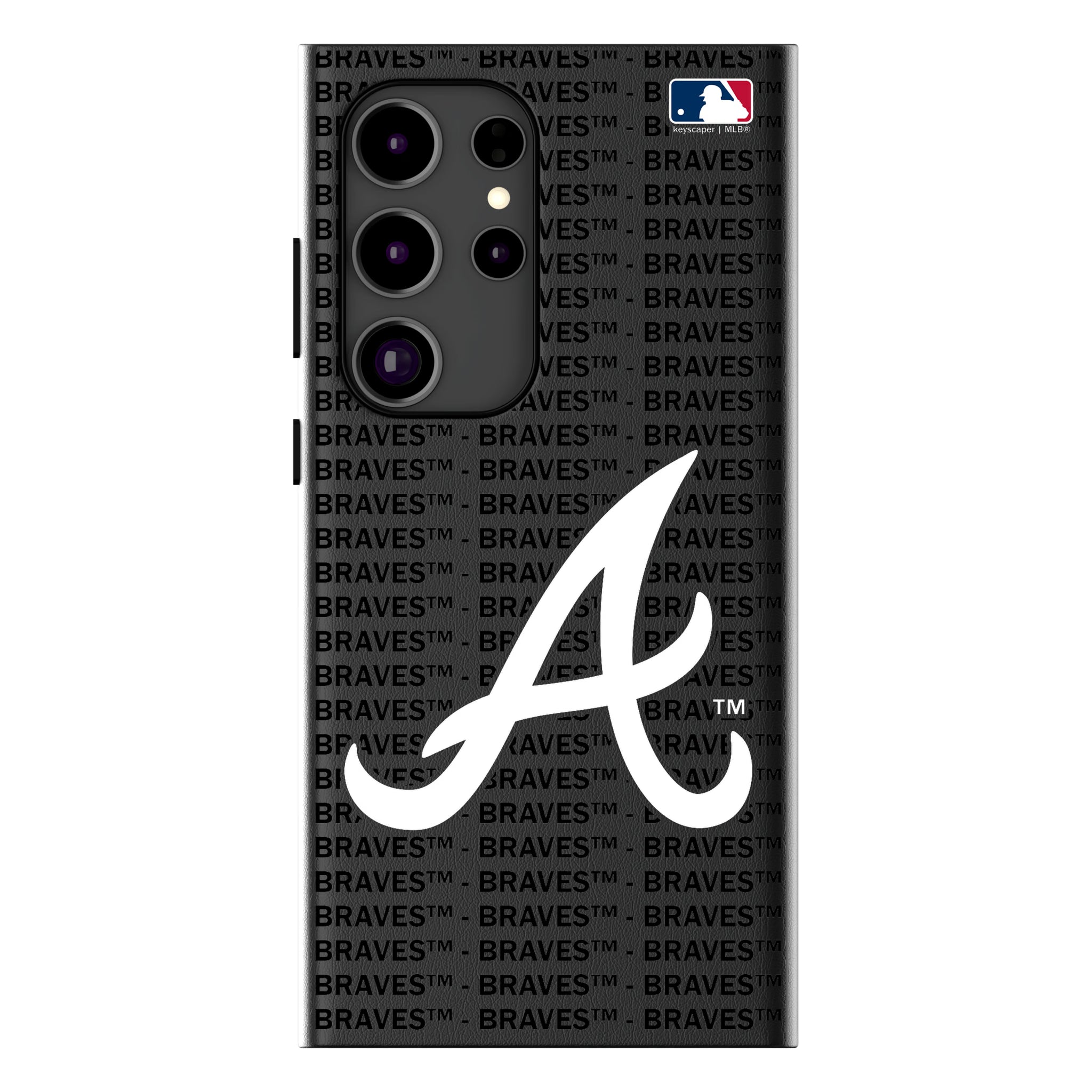 Atlanta Braves Text Backdrop Galaxy MagSafe Compatible Phone Case for Samsung Galaxy