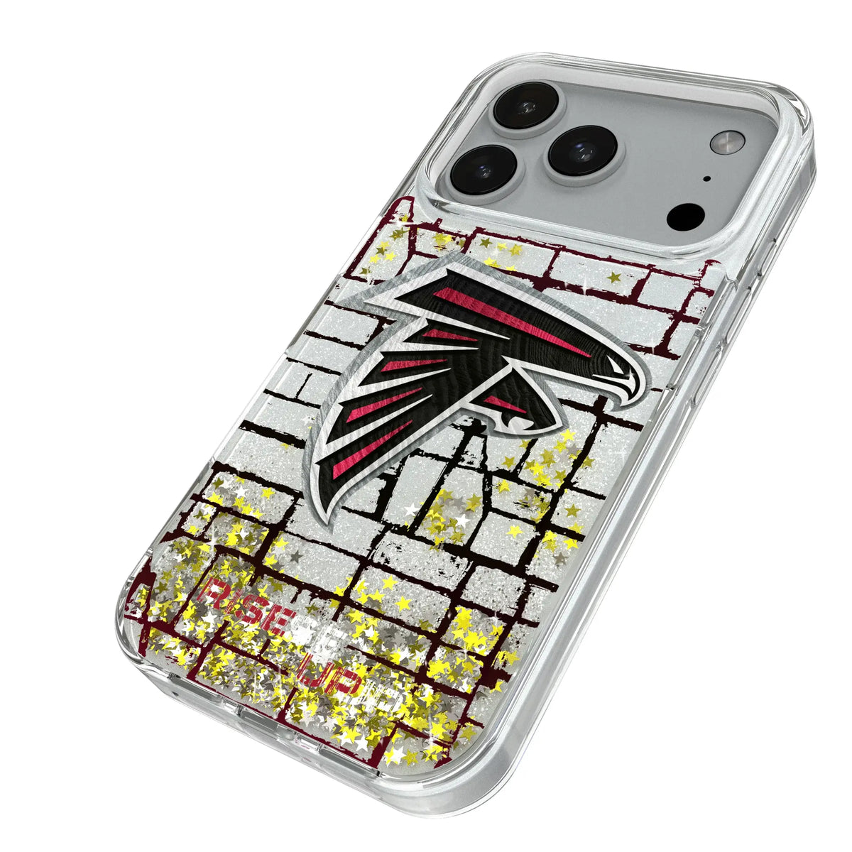 Atlanta Falcons Brick iPhone Glitter Phone Case for Apple iPhone - Isometric View#Device_iPhone 18 Pro