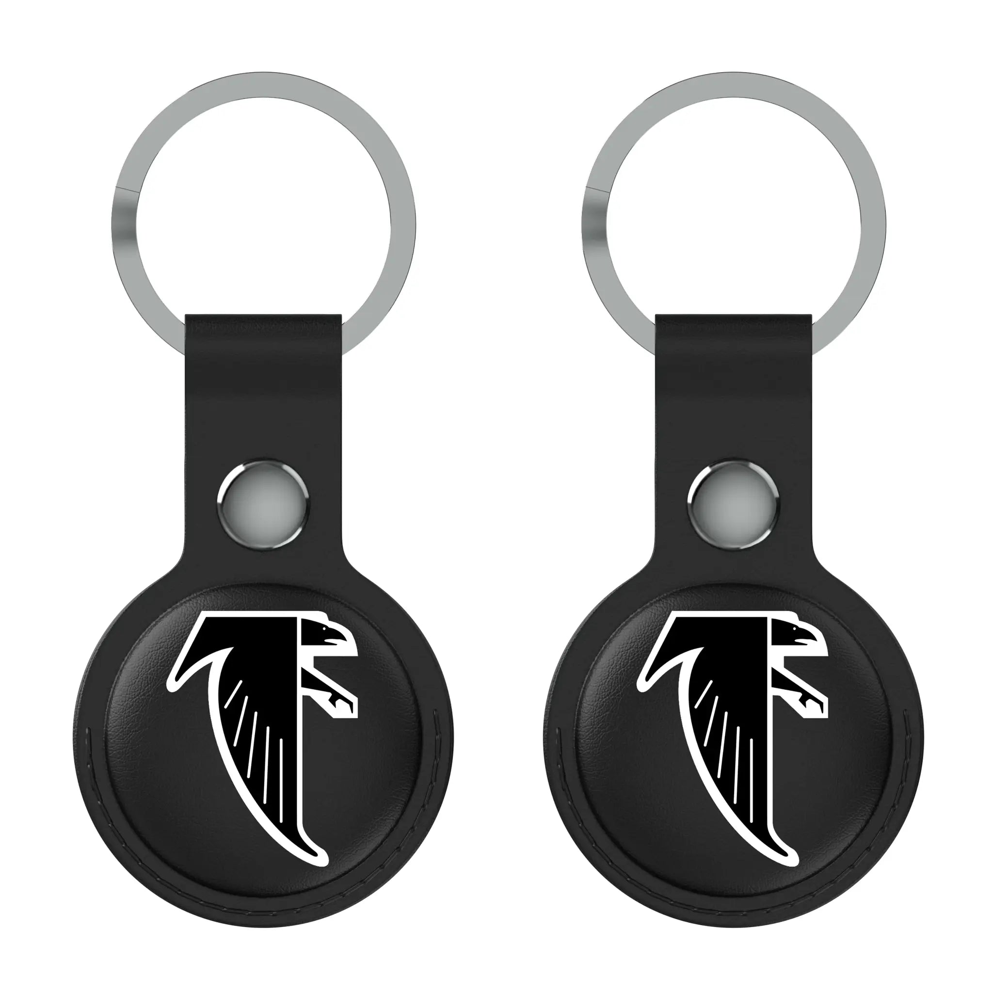 Atlanta Falcons Classic Insignia AirTag Black Airtag Holder 2-Pack