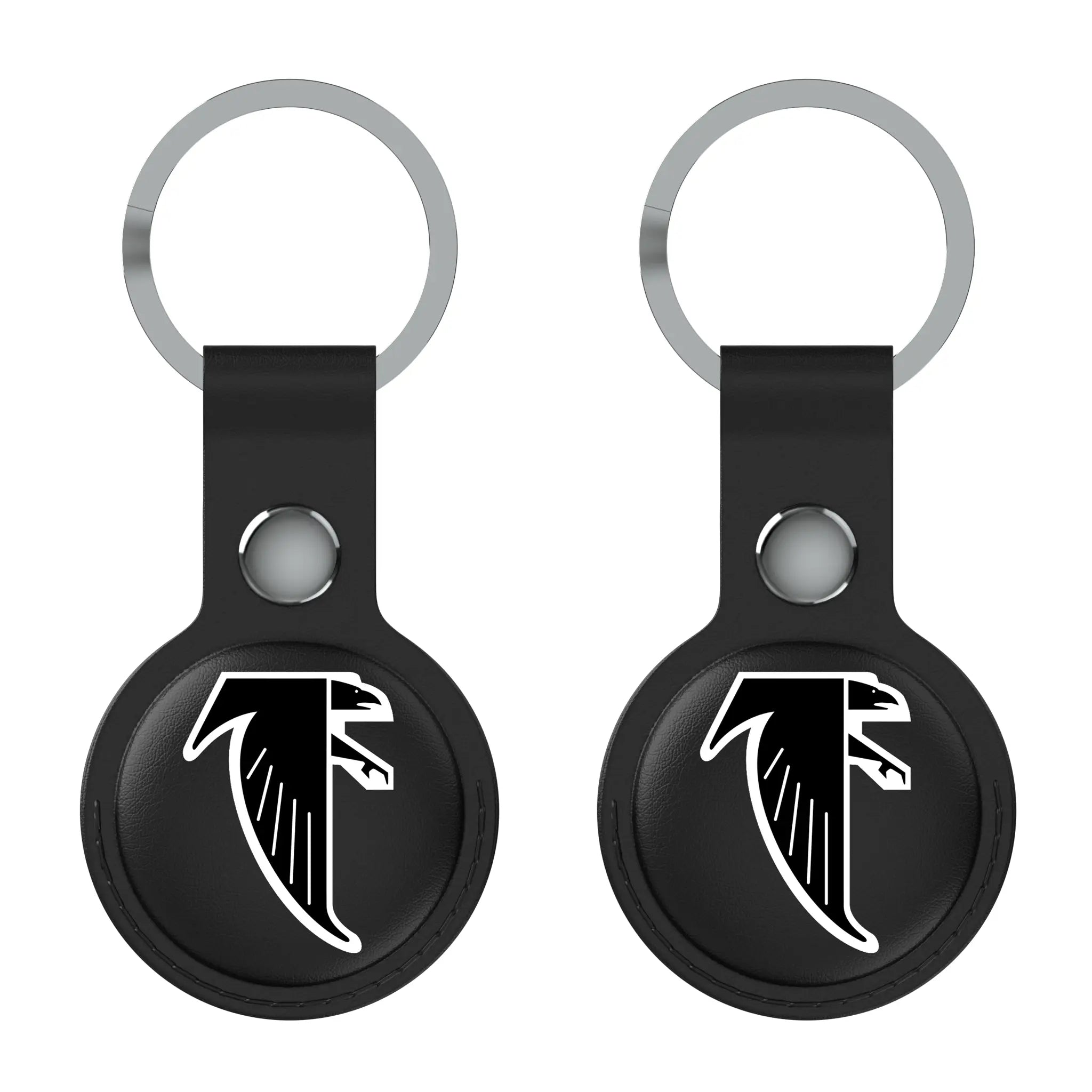 Atlanta Falcons Classic Insignia AirTag Black Airtag Holder 2-Pack