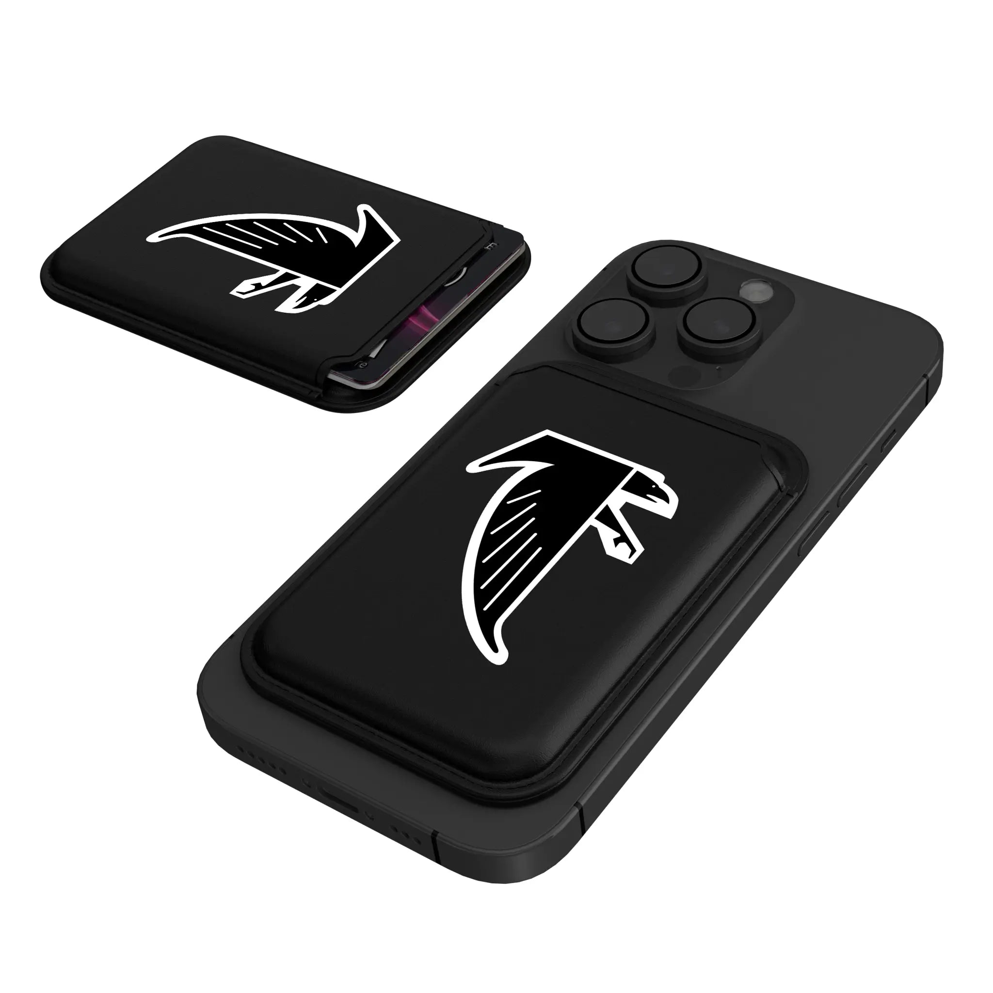 Atlanta Falcons Classic Insignia Black Magnetic Credit Card Wallet