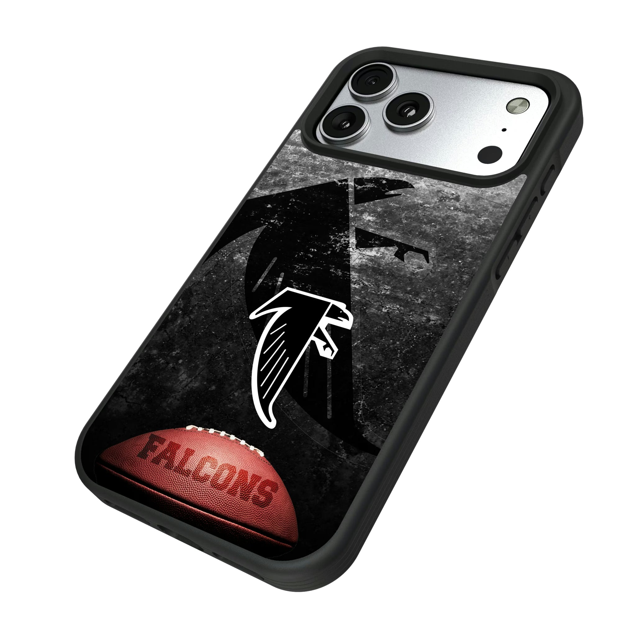 Atlanta Falcons Classic Legendary iPhone Bump Phone Case for Apple iPhone - Isometric View#Device_iPhone 17 Pro Max