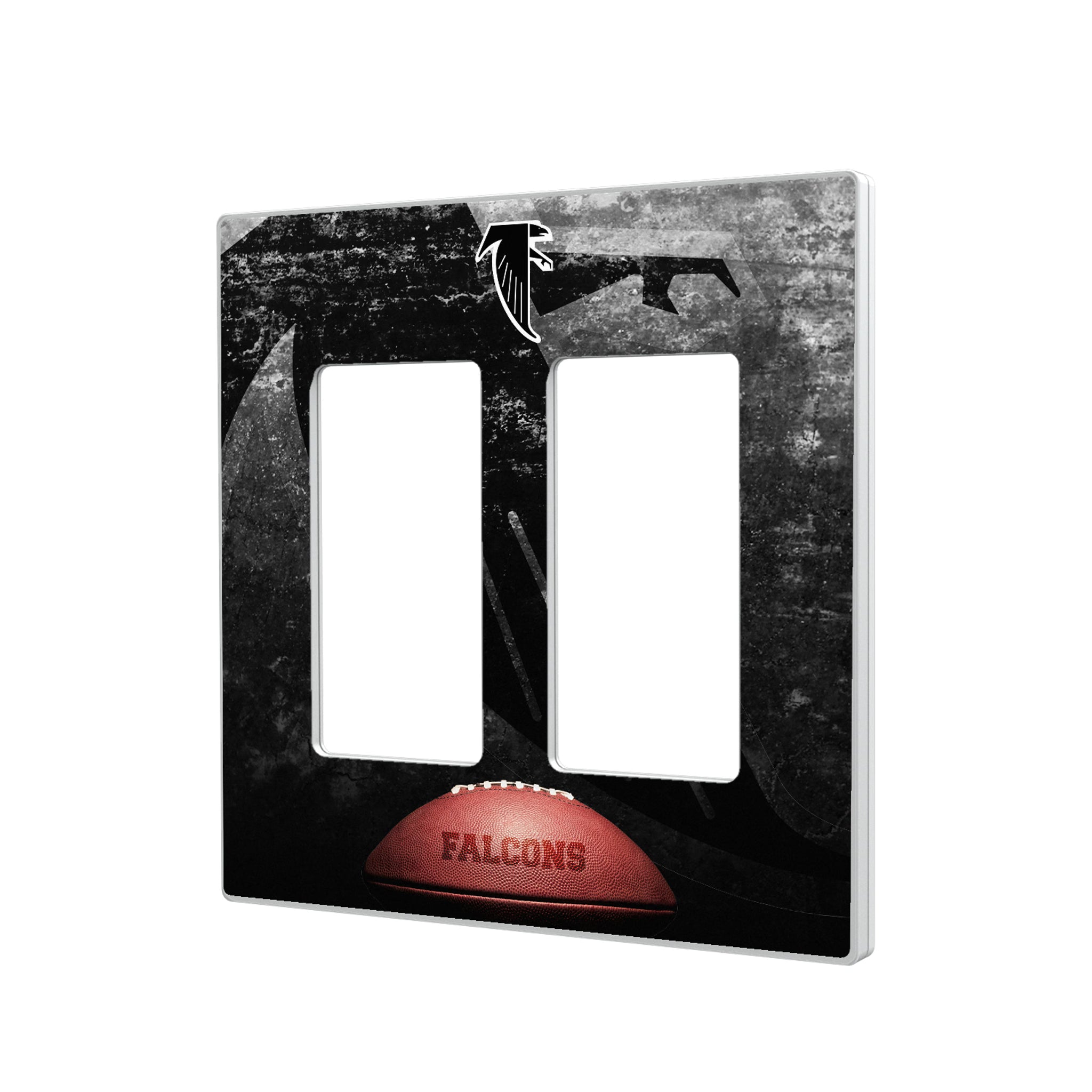 Atlanta Falcons Classic Legendary Hidden-Screw Light Switch Plate#Style_Double Rocker