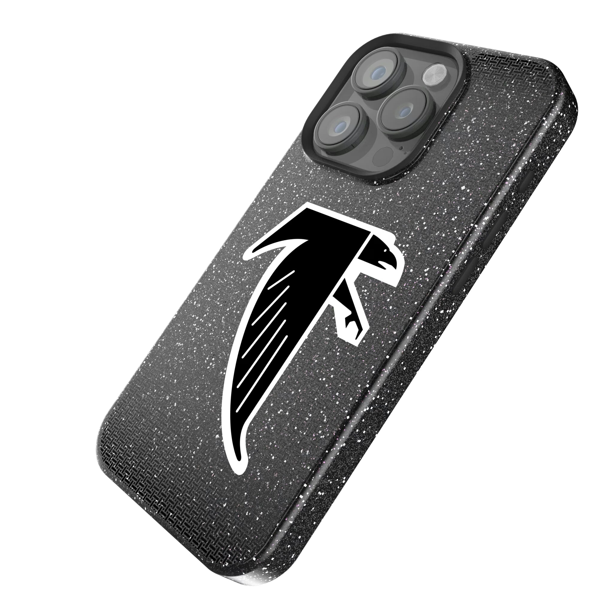 Atlanta Falcons Classic Linen iPhone Bling Phone Case for Apple iPhone - Isometric View