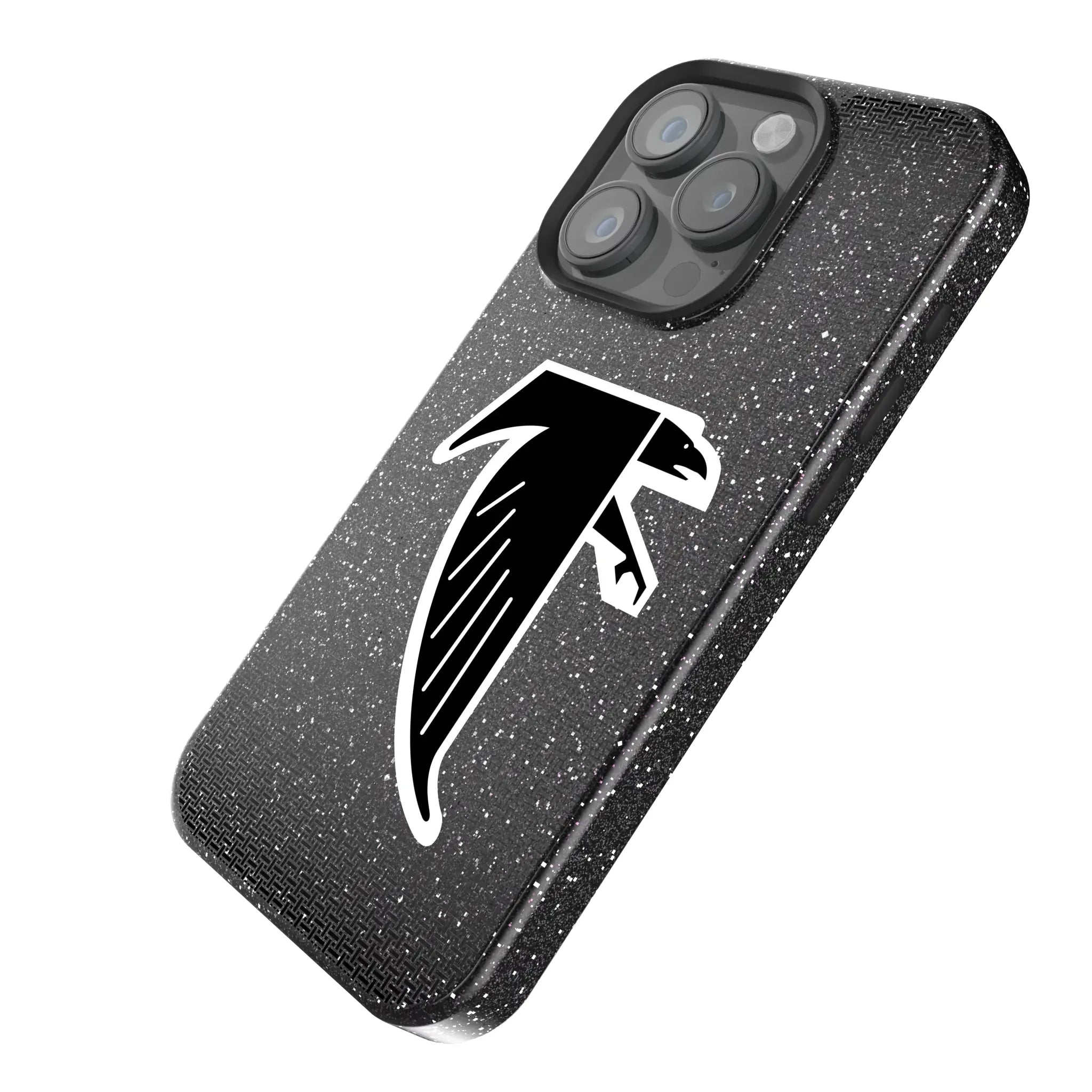 Atlanta Falcons Classic Linen iPhone Bling Phone Case for Apple iPhone - Isometric View