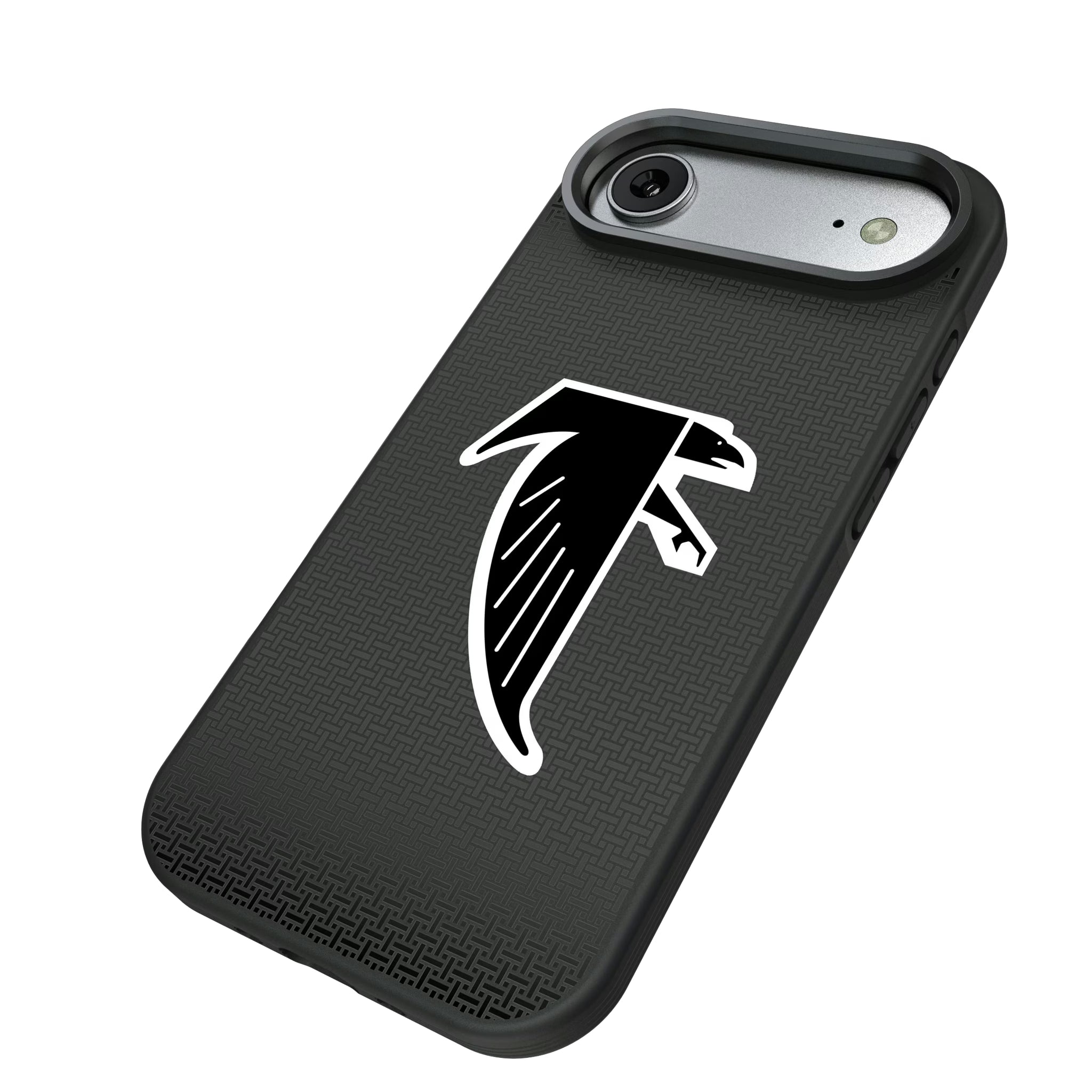Atlanta Falcons Classic Linen iPhone Bump Phone Case for Apple iPhone - Isometric View#Device_iPhone Air