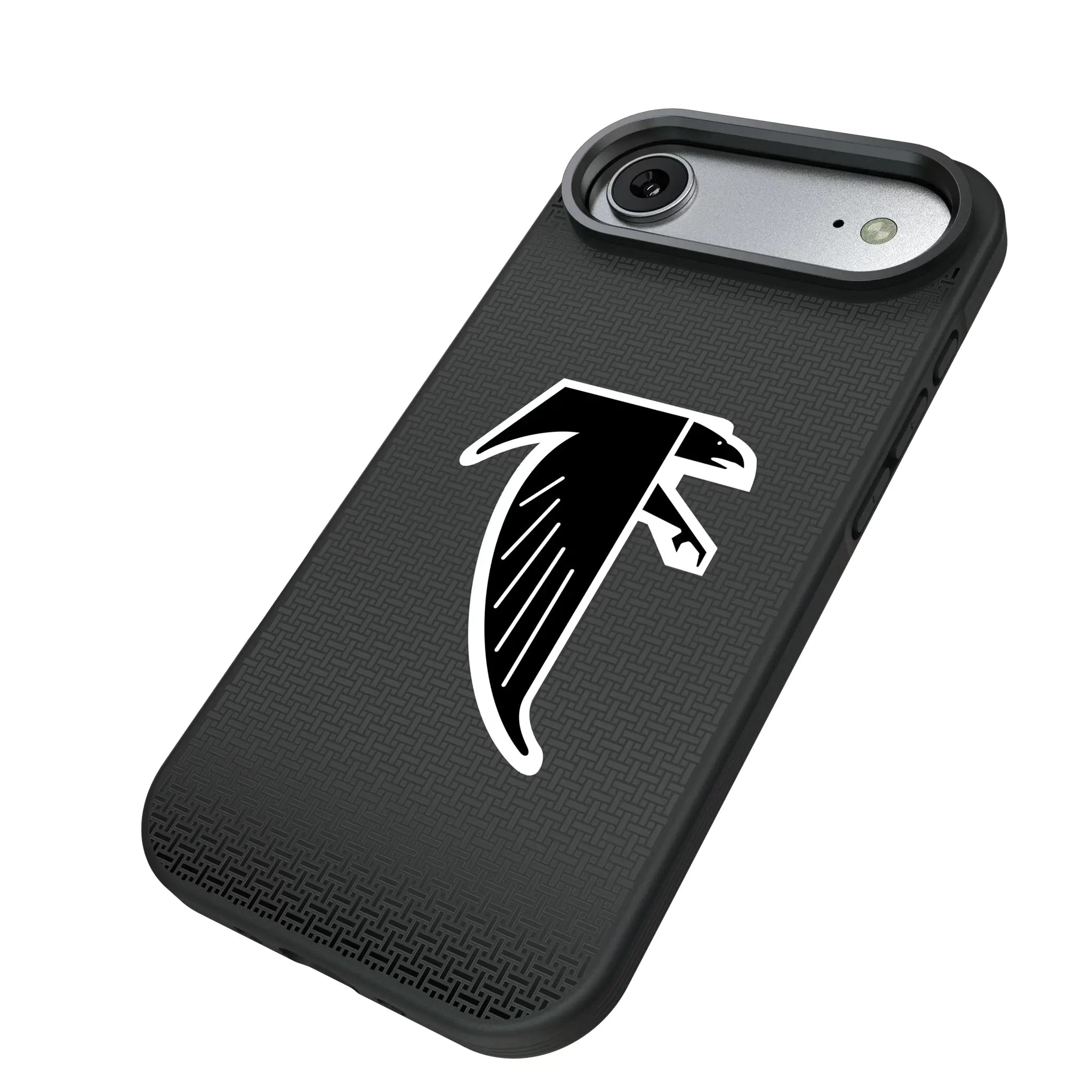 Atlanta Falcons Classic Linen iPhone Bump Phone Case for Apple iPhone - Isometric View#Device_iPhone Air