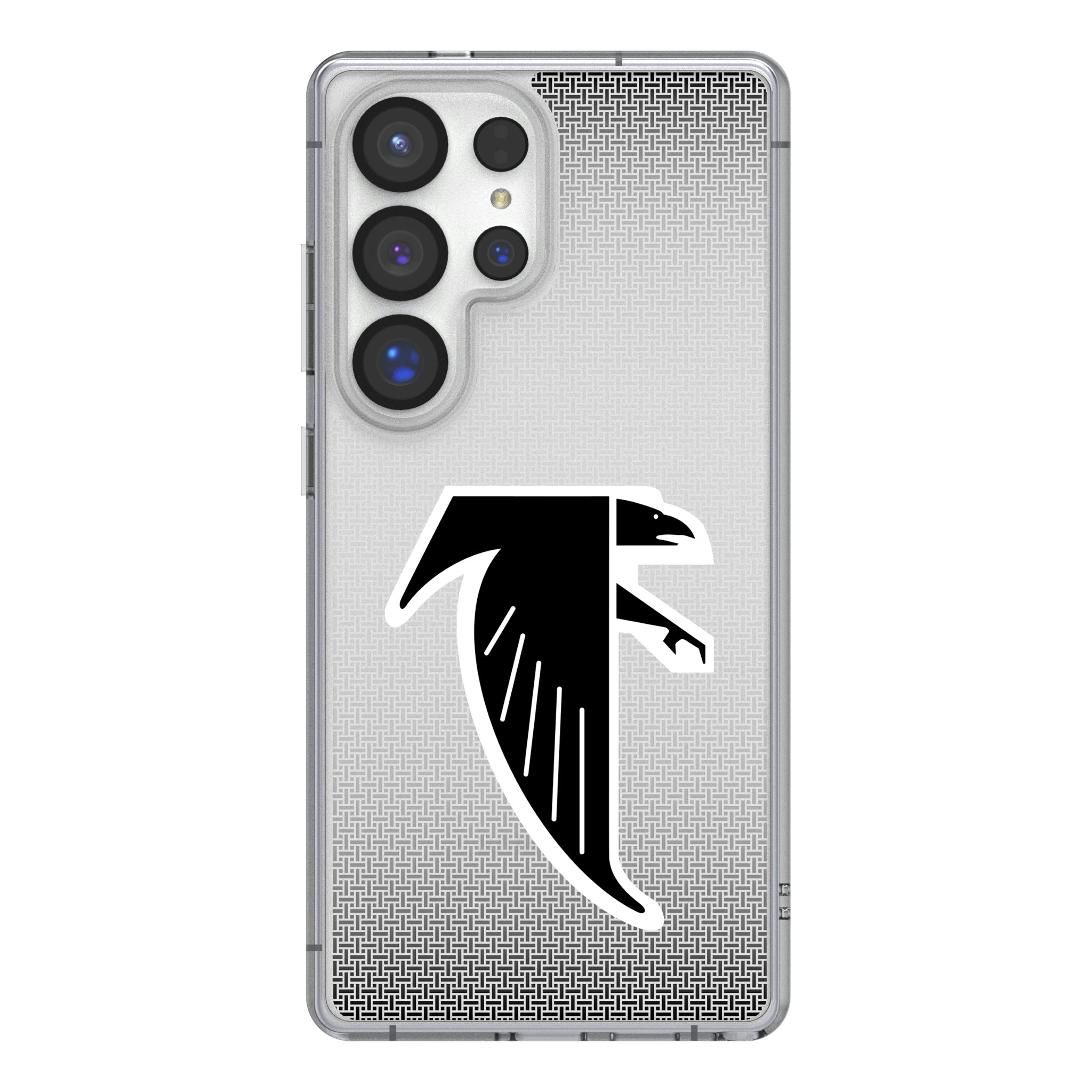 Atlanta Falcons Classic Linen Galaxy Clear Phone Case for Samsung Galaxy