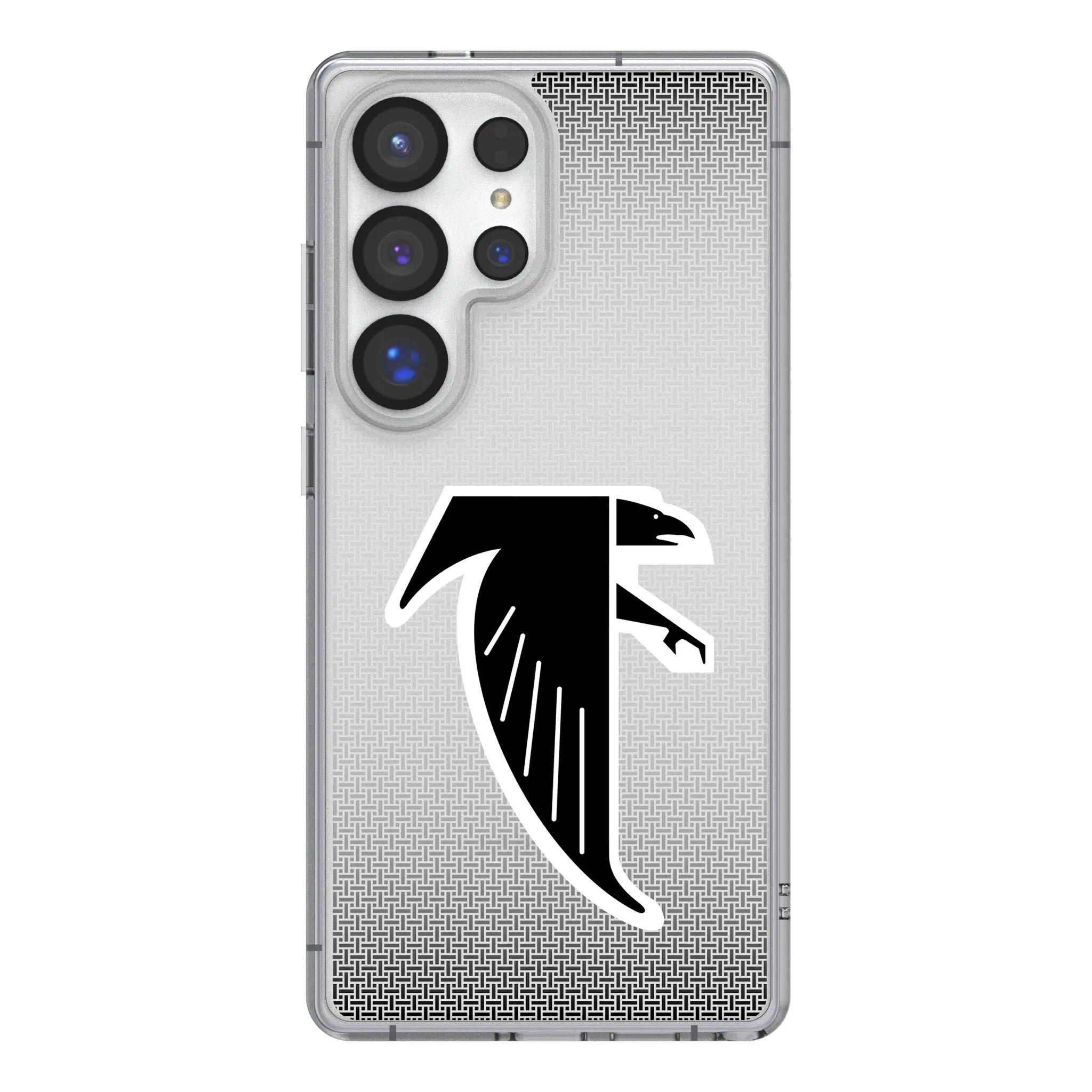 Atlanta Falcons Classic Linen Galaxy Clear Phone Case for Samsung Galaxy#Device_Galaxy S25 Ultra