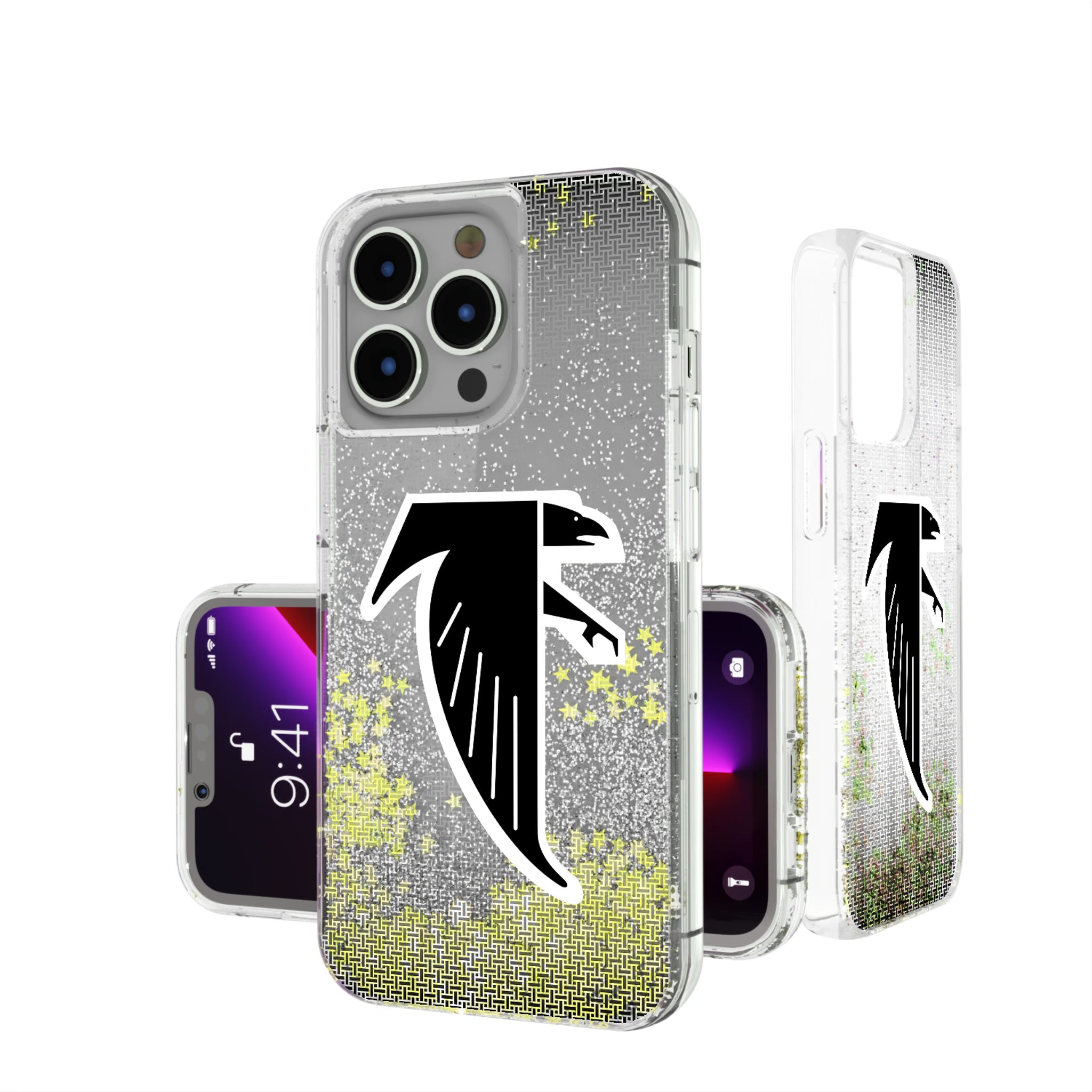 Atlanta Falcons Classic Linen iPhone Glitter Phone Case for Apple iPhone