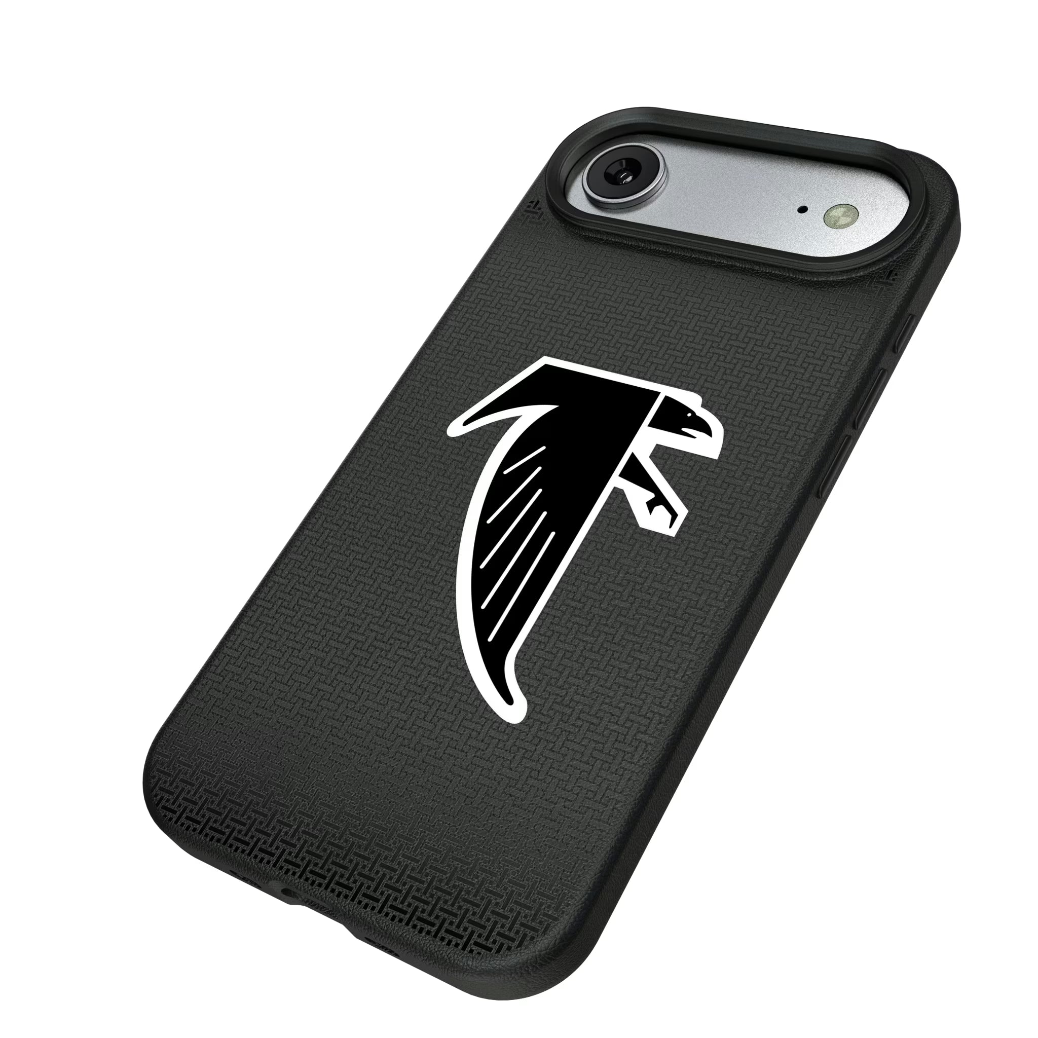 Atlanta Falcons Classic Linen iPhone MagSafe Compatible Phone Case for Apple iPhone - Isometric View#Device_iPhone Air