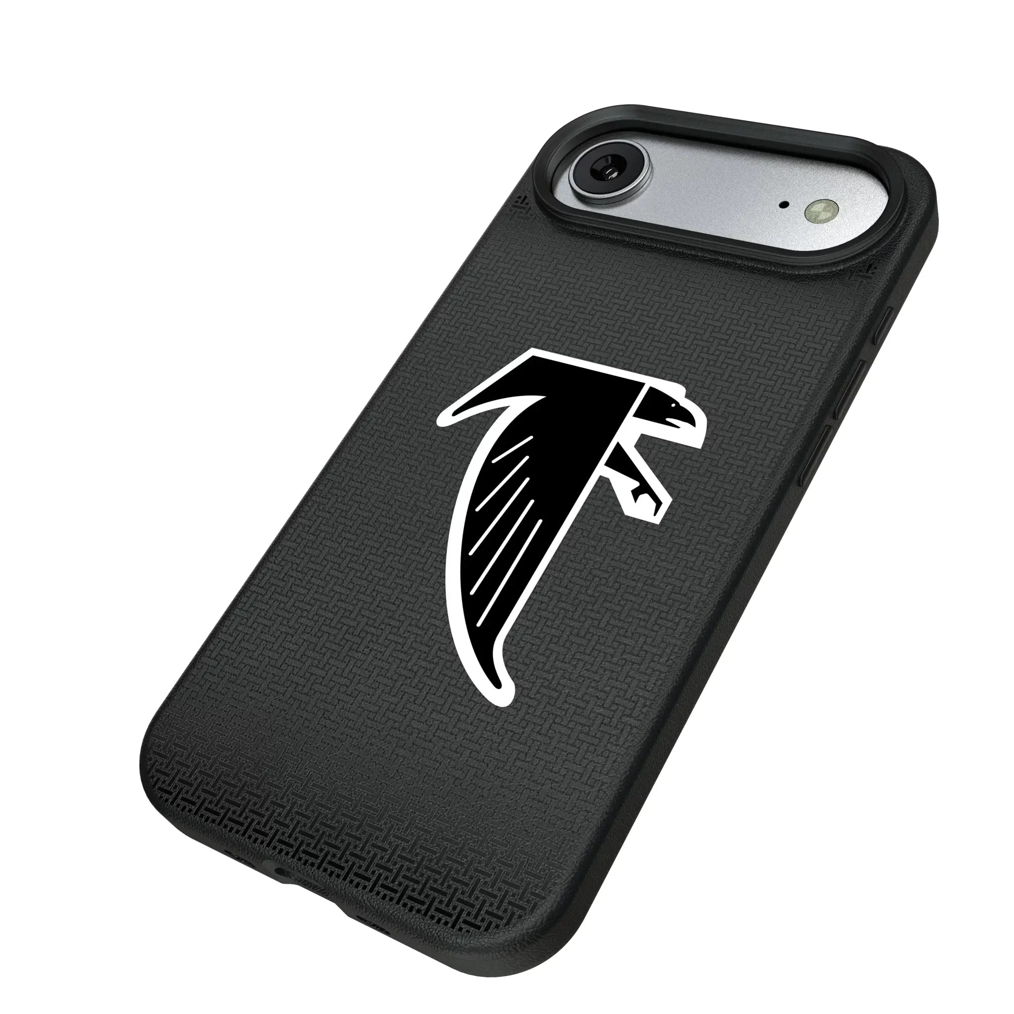 Atlanta Falcons Classic Linen iPhone MagSafe Compatible Phone Case for Apple iPhone - Isometric View#Device_iPhone Air