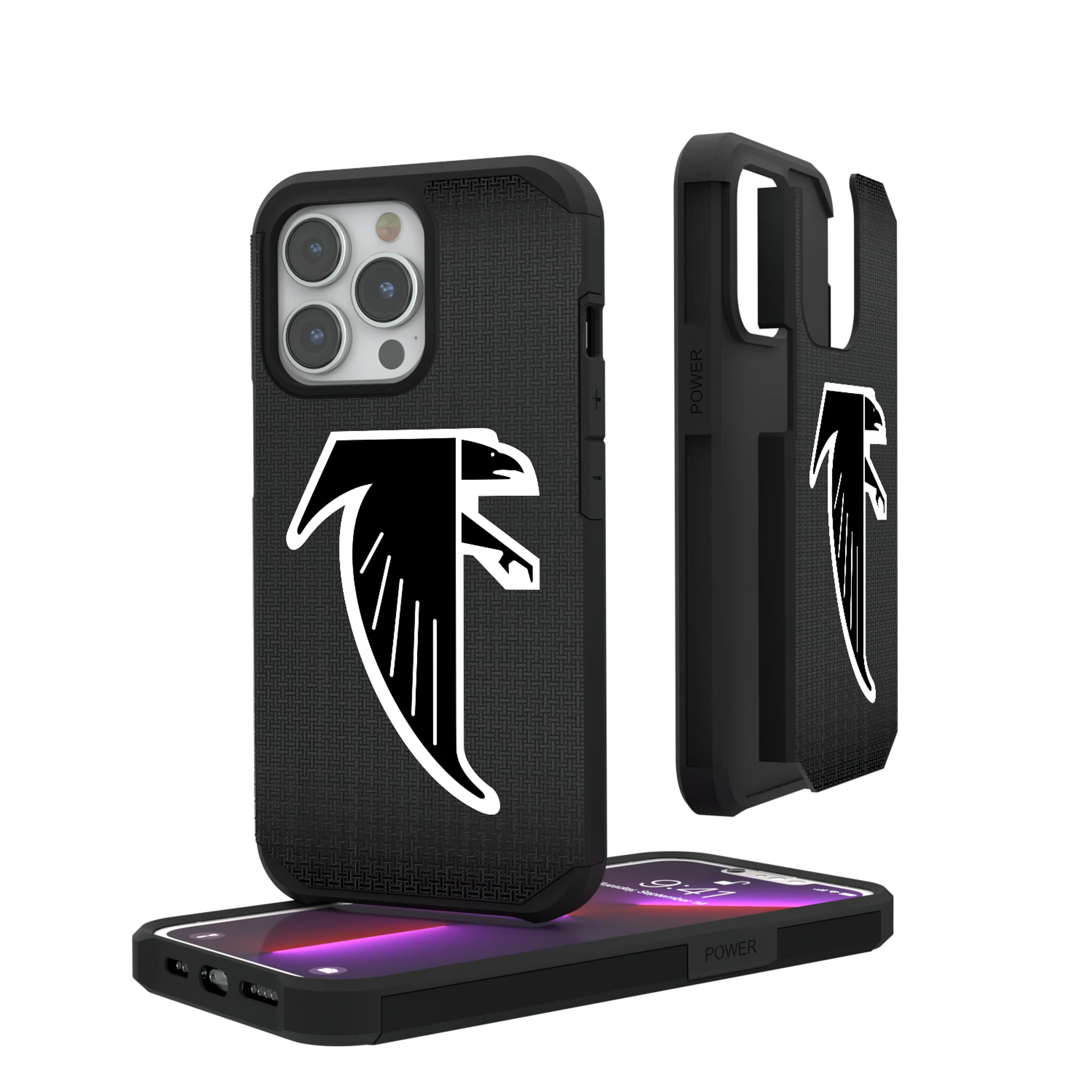 Atlanta Falcons Classic Linen iPhone Rugged Phone Case for Apple iPhone#Device_iPhone 13 Pro