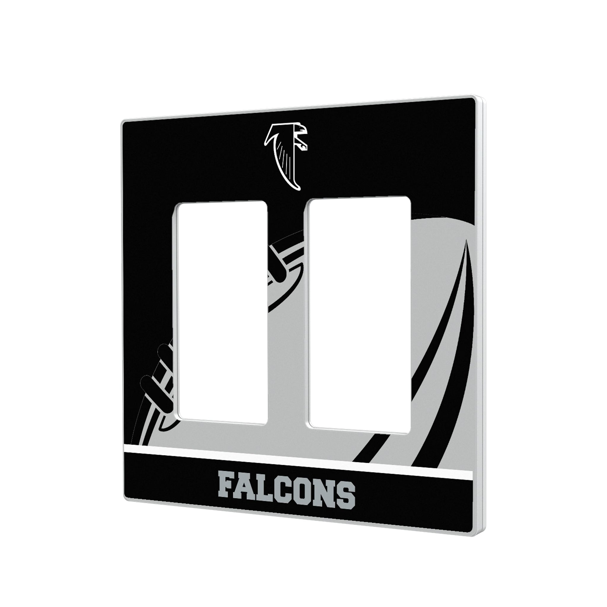 Atlanta Falcons Classic Passtime Hidden-Screw Light Switch Plate#Style_Double Rocker