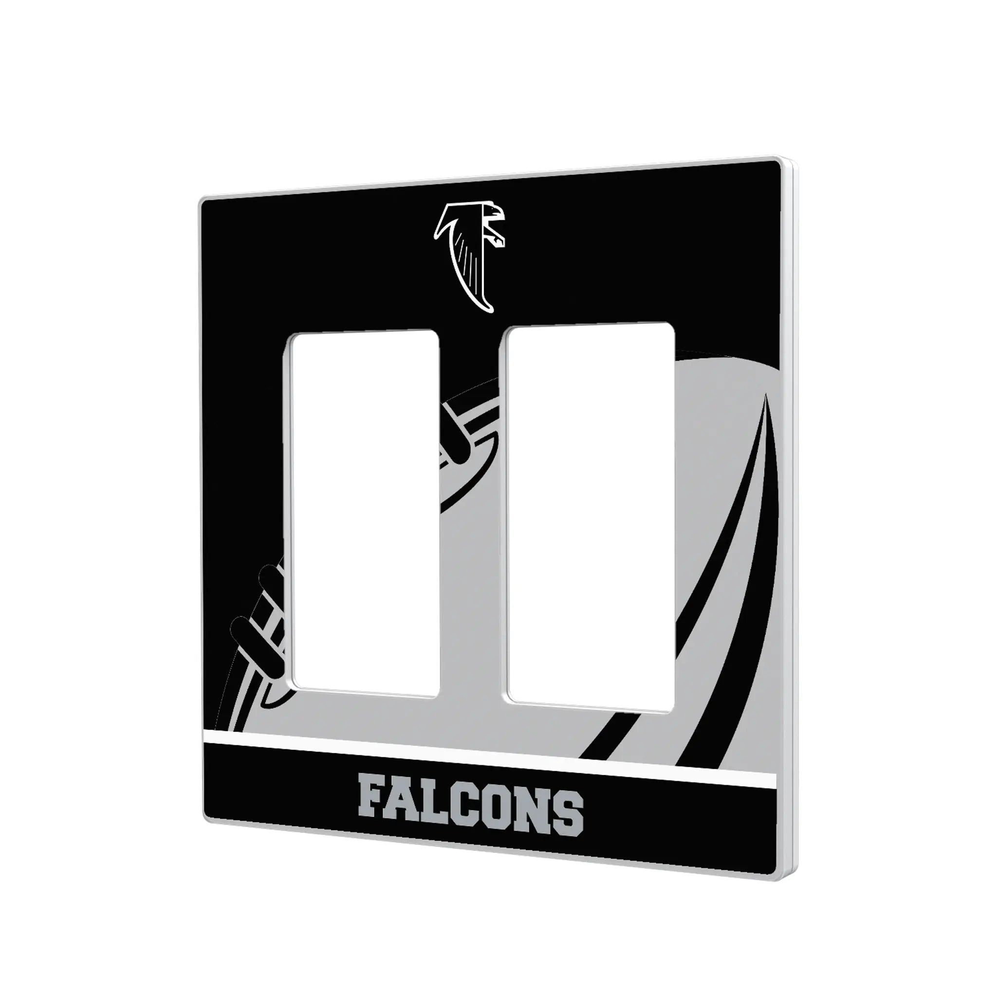 Atlanta Falcons Classic Passtime Hidden-Screw Light Switch Plate#Style_Double Rocker