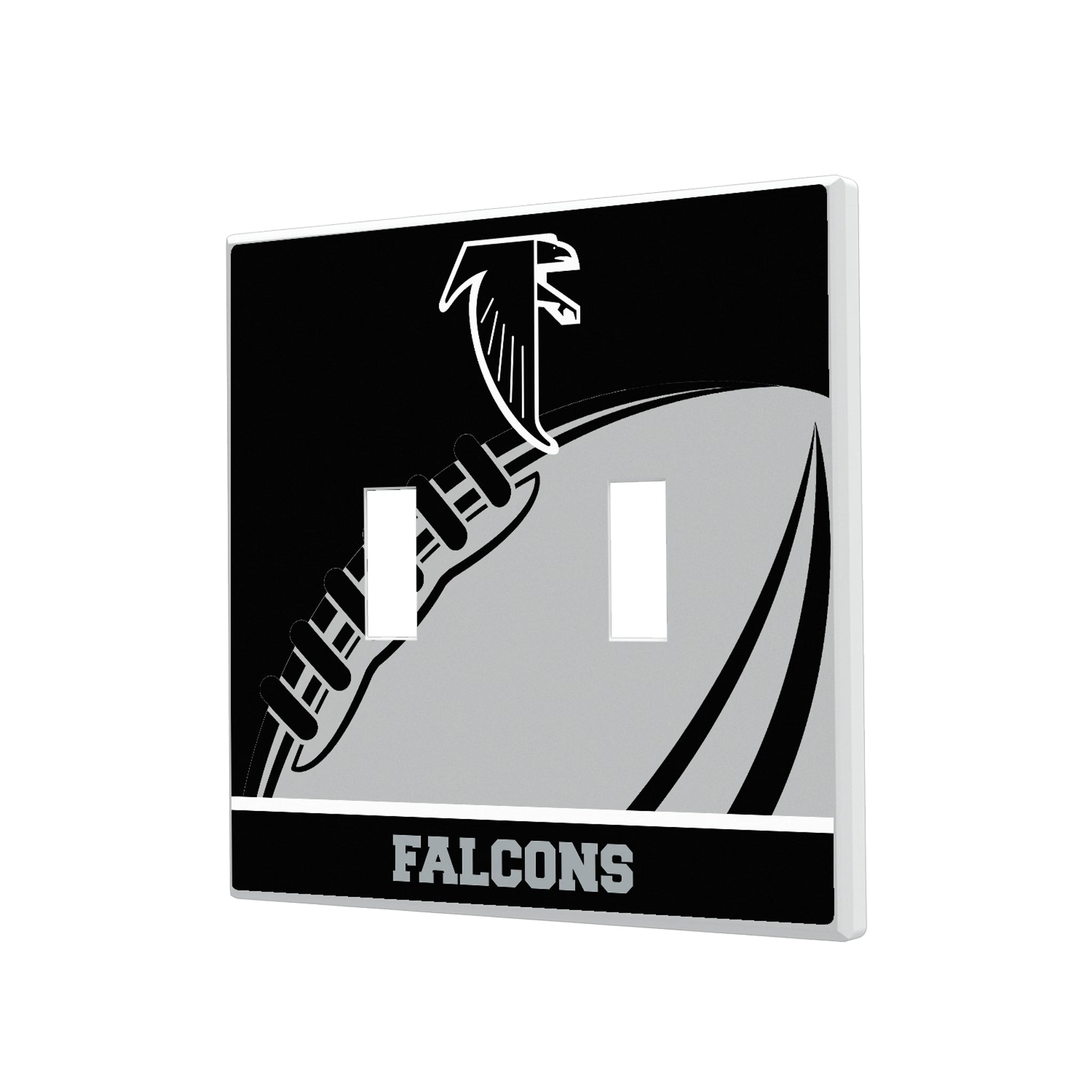 Atlanta Falcons Classic Passtime Hidden-Screw Light Switch Plate#Style_Double Toggle