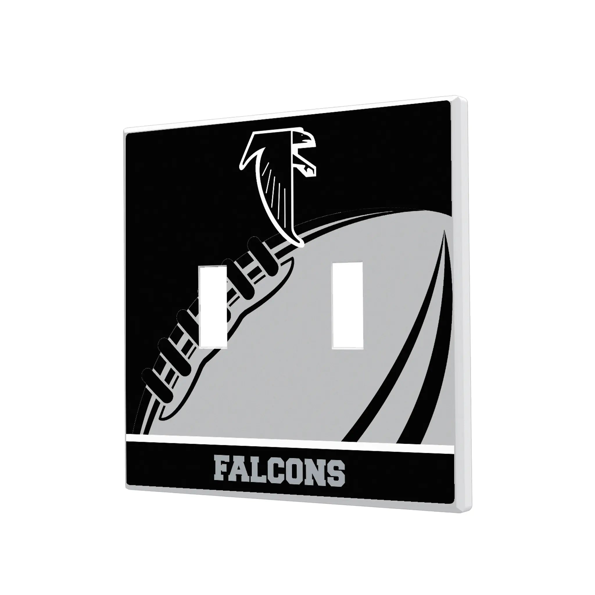 Atlanta Falcons Classic Passtime Hidden-Screw Light Switch Plate#Style_Double Toggle