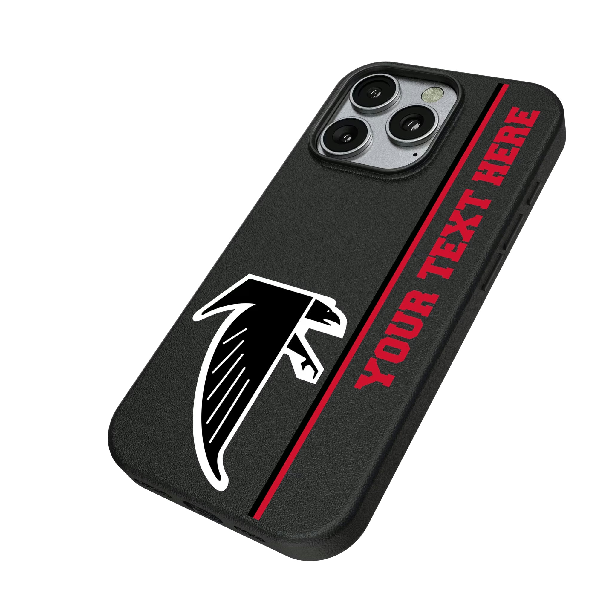 Atlanta Falcons Classic Personalized Sidebard iPhone MagSafe Compatible Phone Case for Apple iPhone - Isometric View