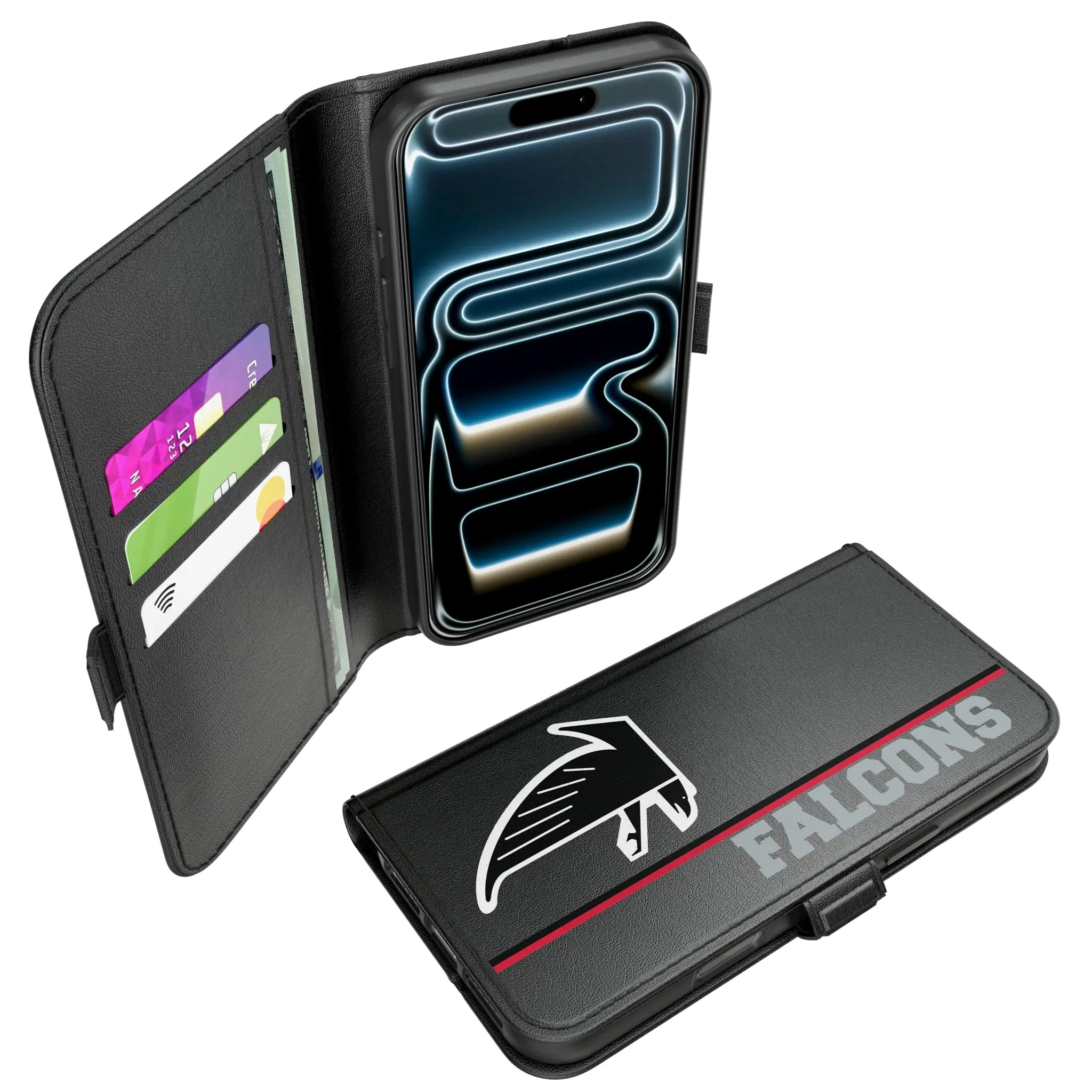 Atlanta Falcons Classic Sidebar iPhone Folio Phone Case for Apple iPhone#Device_iPhone 17 Pro Max
