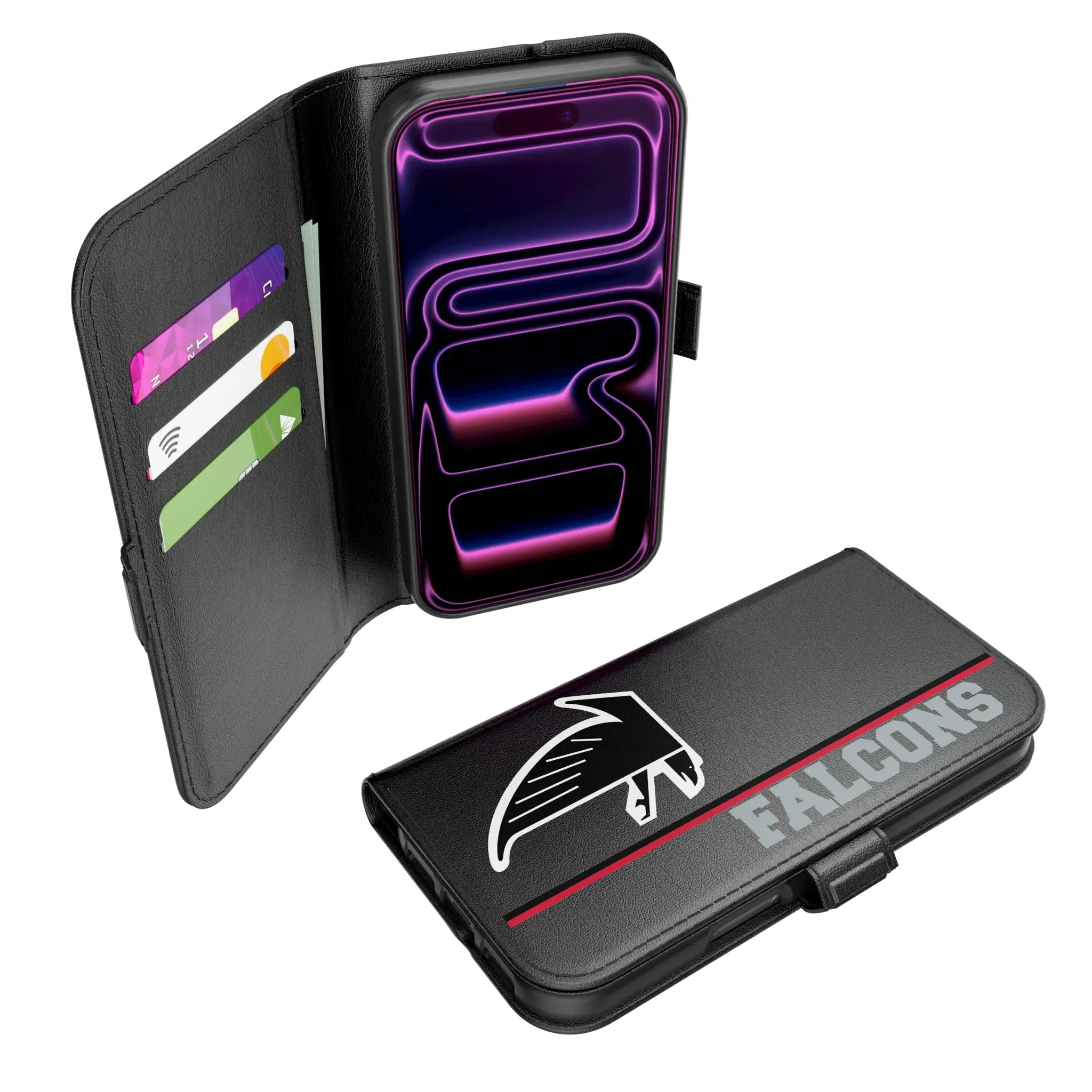 Atlanta Falcons Classic Sidebar iPhone Folio Phone Case for Apple iPhone#Device_iPhone 17 Pro