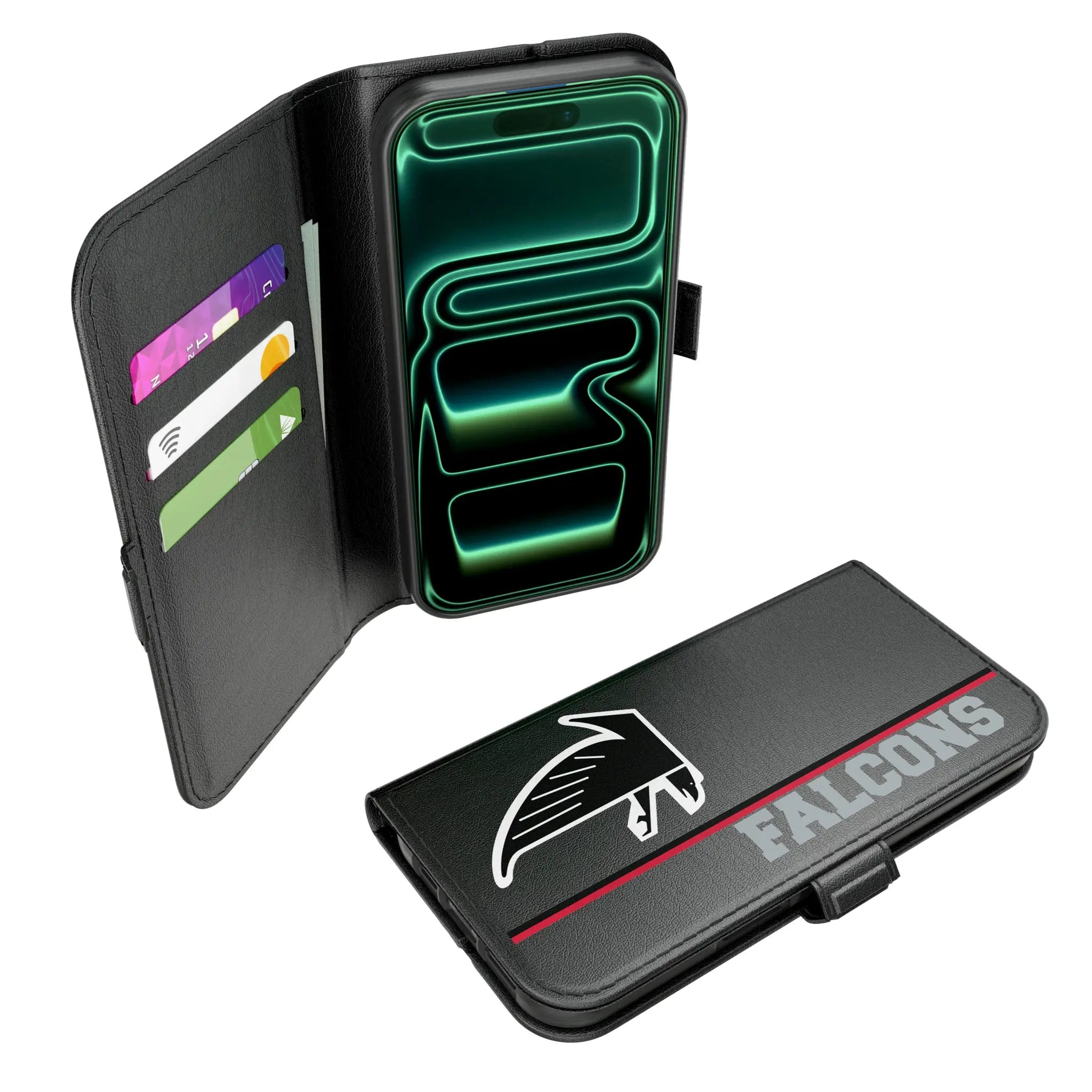 Atlanta Falcons Classic Sidebar iPhone Folio Phone Case for Apple iPhone#Device_iPhone 17