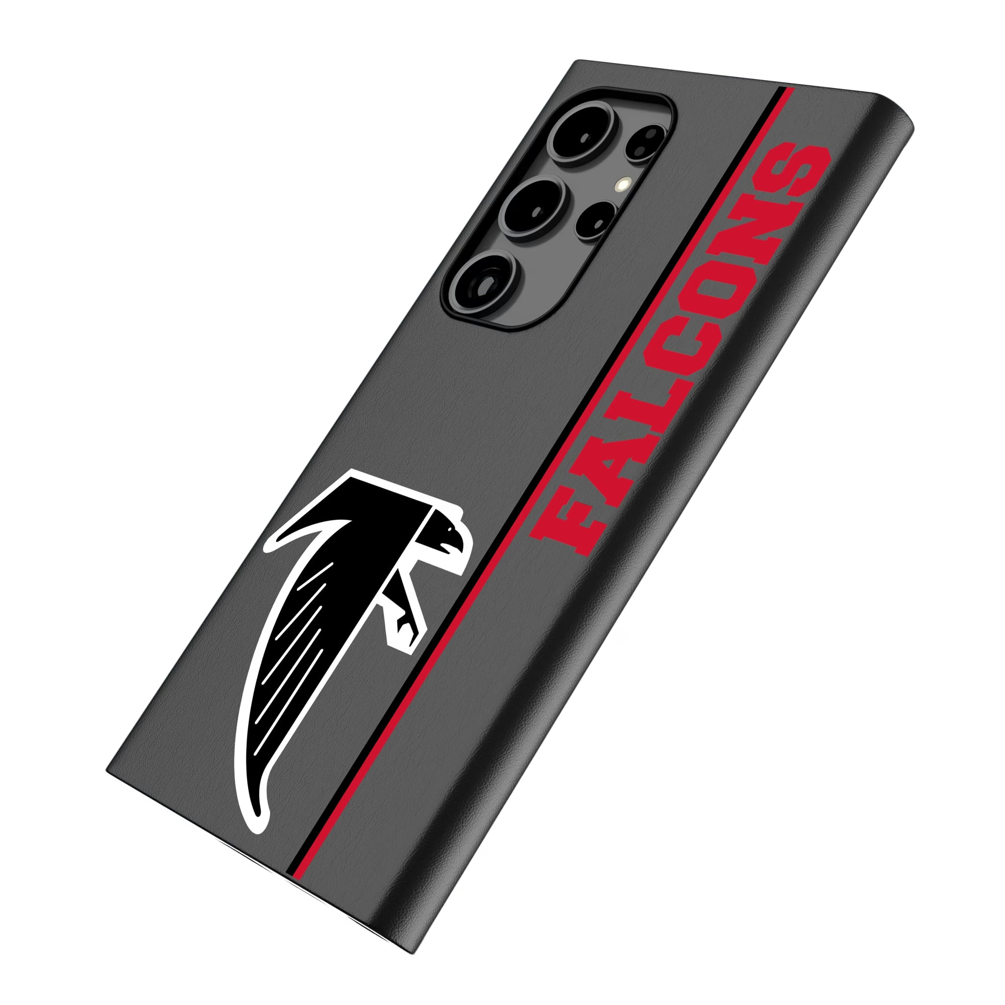 Atlanta Falcons Classic Sidebar Galaxy MagSafe Compatible Phone Case for Samsung Galaxy - Isometric View