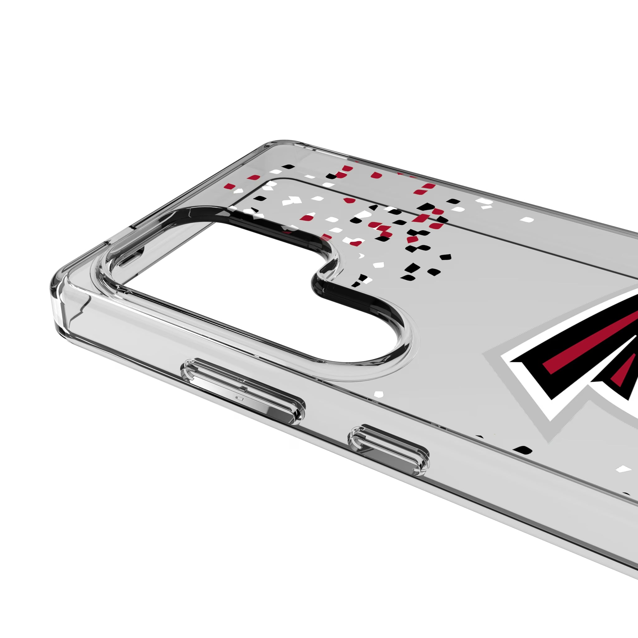 Atlanta Falcons Confetti Galaxy Clear Phone Case for Samsung Galaxy - Detail